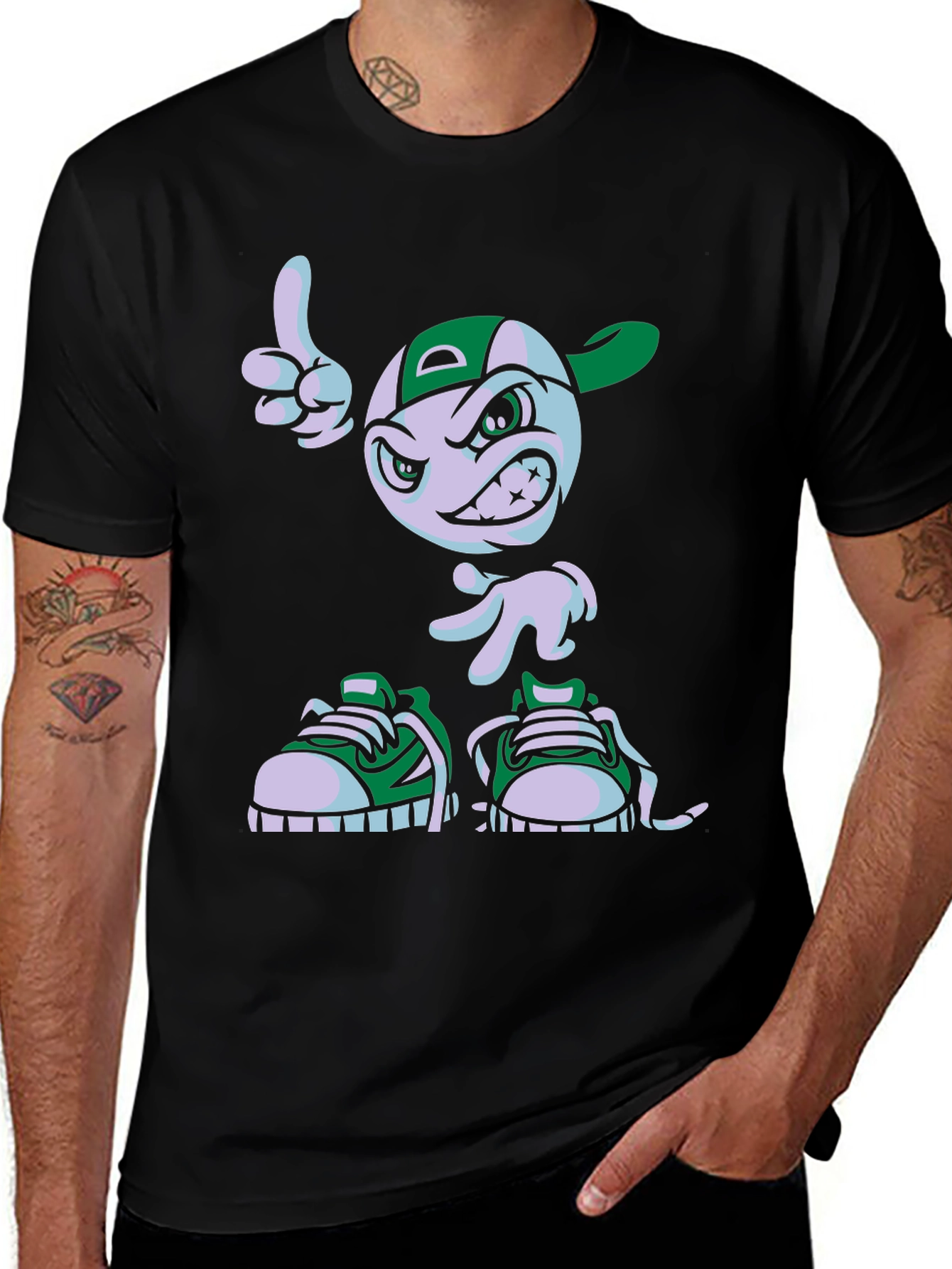 Cartoon Graphic Tee - Funny Character T-Shirt