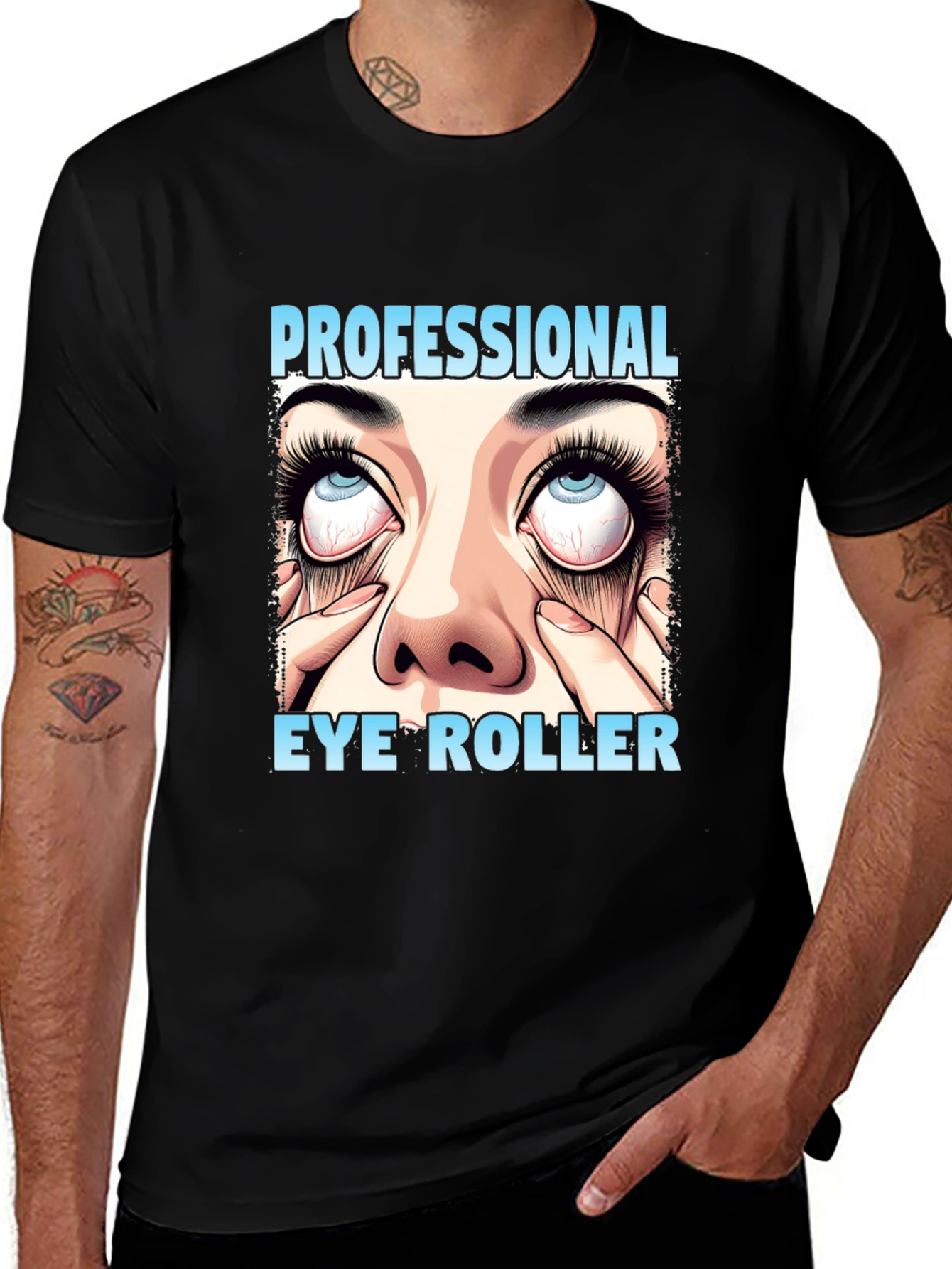 Variant 3 of Professional Eye Roller Graphic T-Shirt