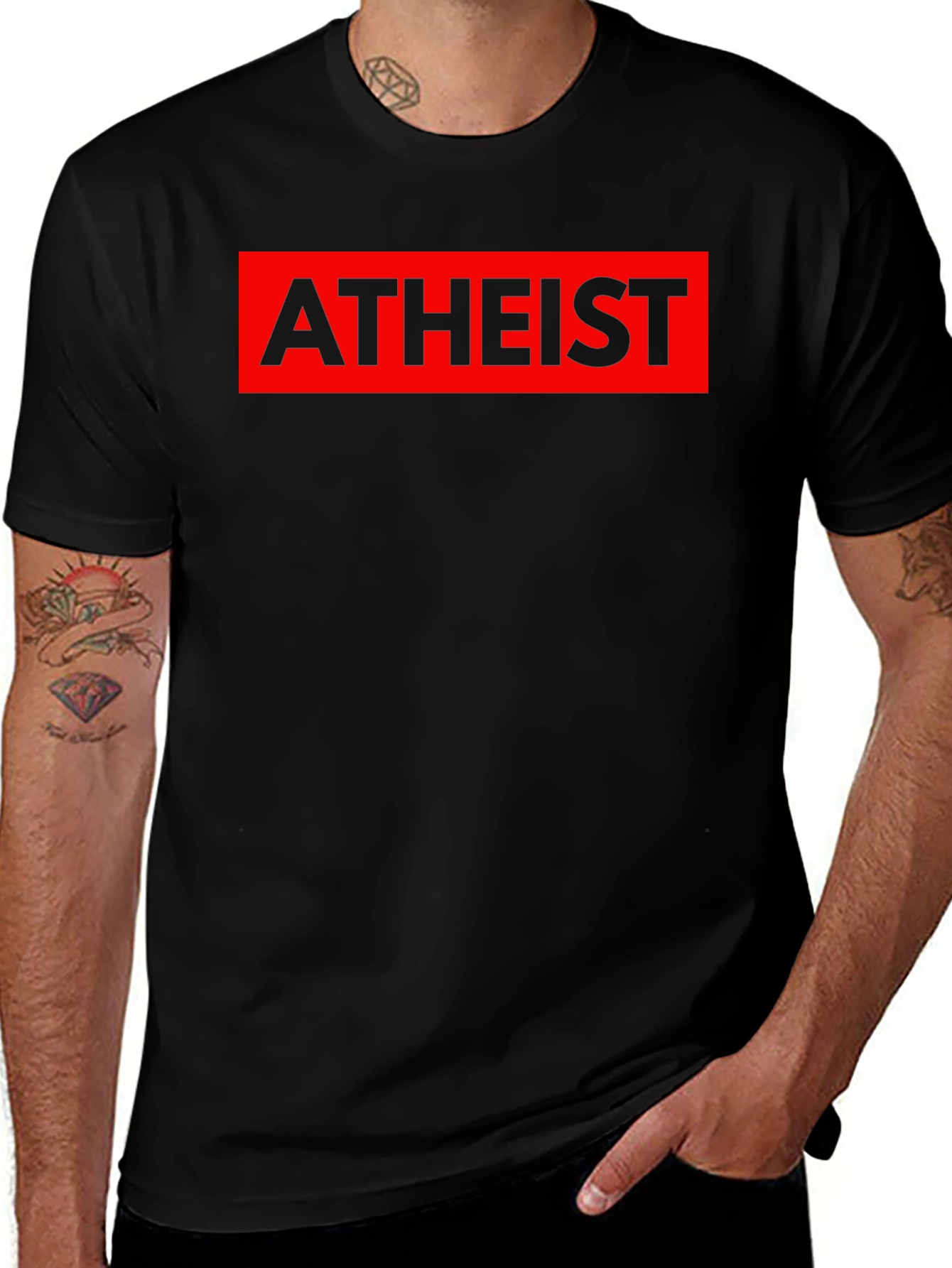 Atheist Graphic Tee - Bold Statement T-Shirt