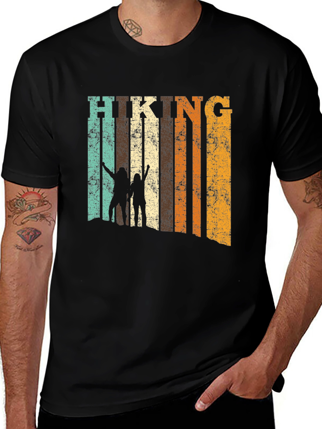 Variant 9 of Vintage Hiking Graphic Tee - Adventure Ready