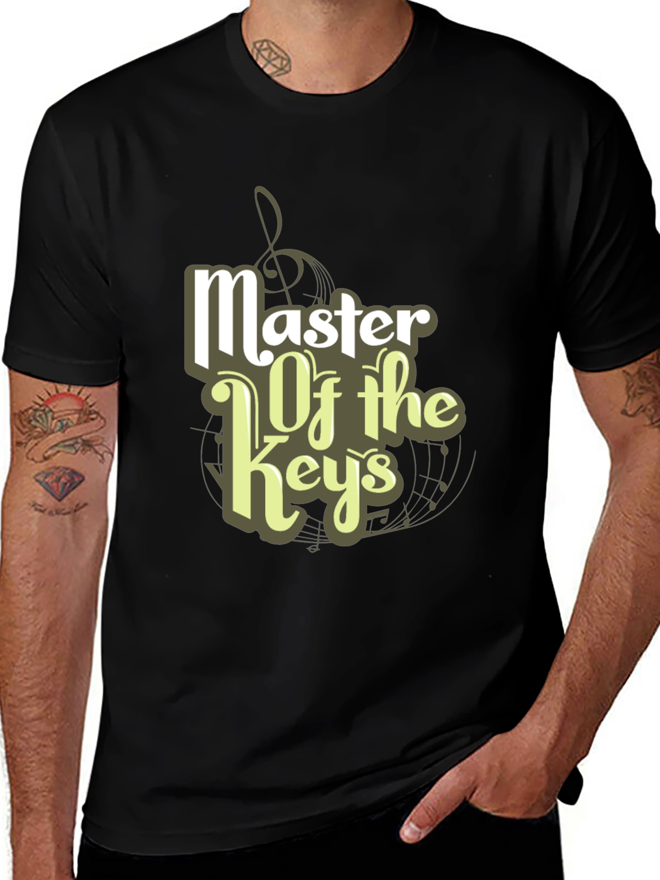 Variant 25 of Master of the Keys Black Graphic T-Shirt