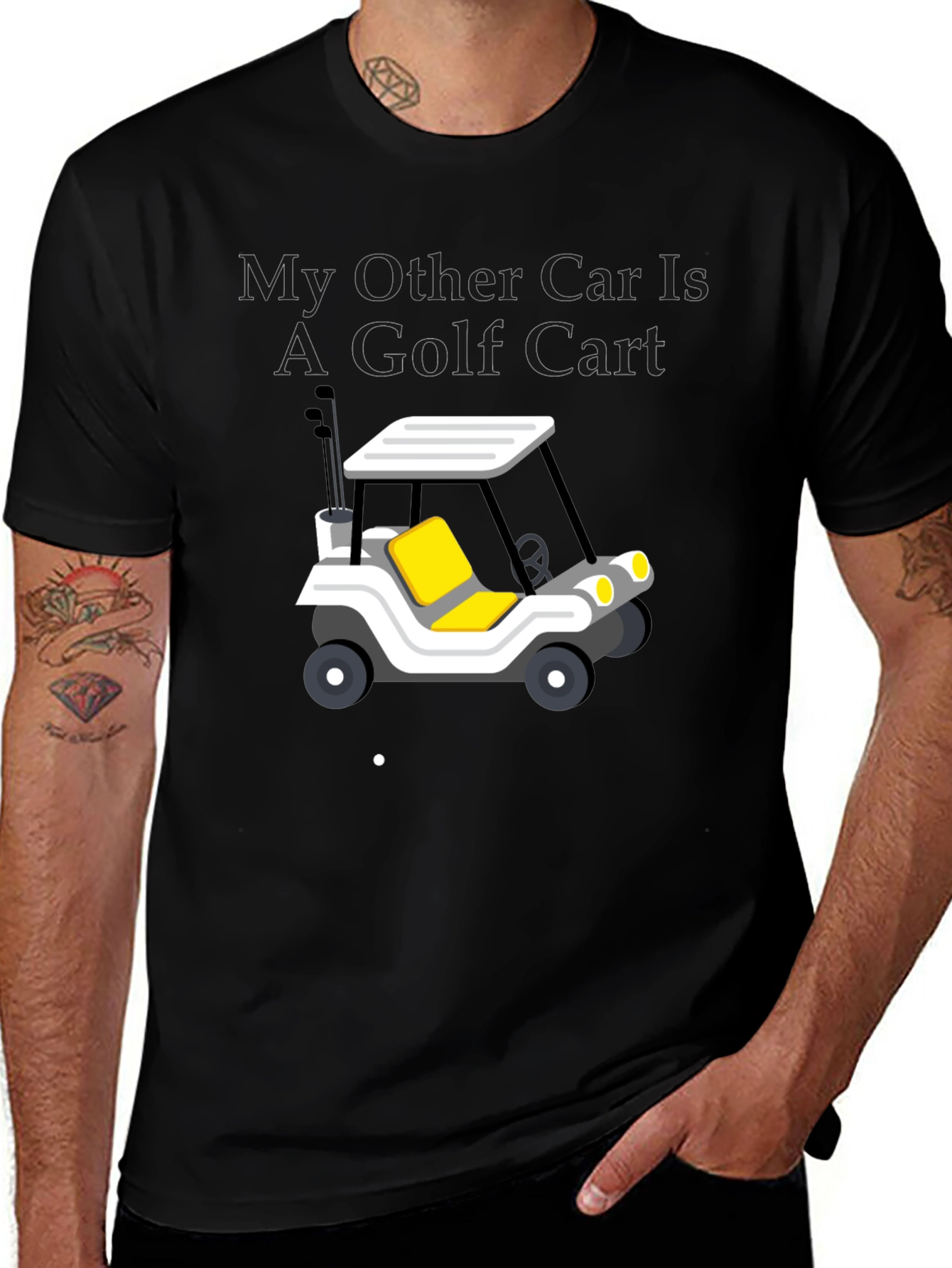 Variant 23 of Golf Cart T-Shirt - My Other Car Is A Golf Cart