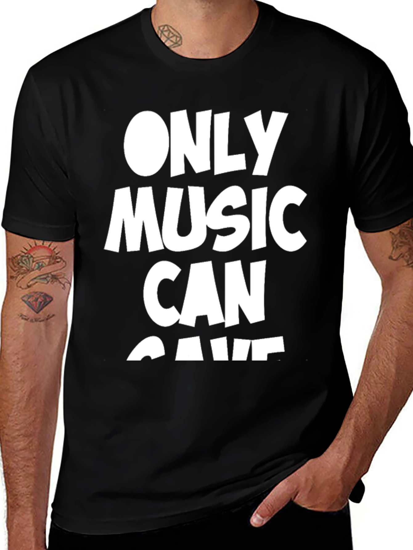 Variant 9 of Music Lover Tee - "Only Music Can Save"