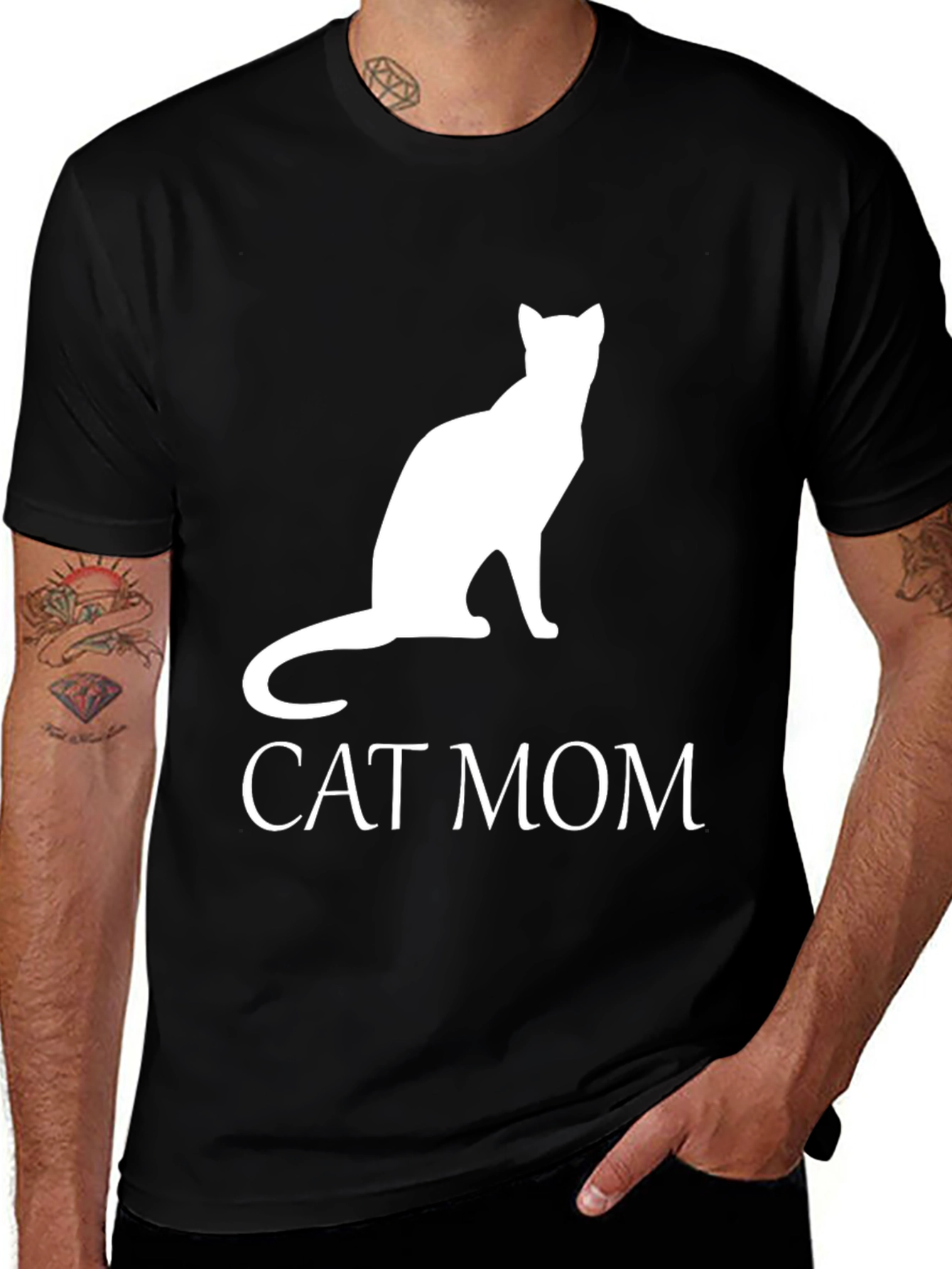 Variant 12 of Cat Mom Graphic T-Shirt - Unisex Soft Tee