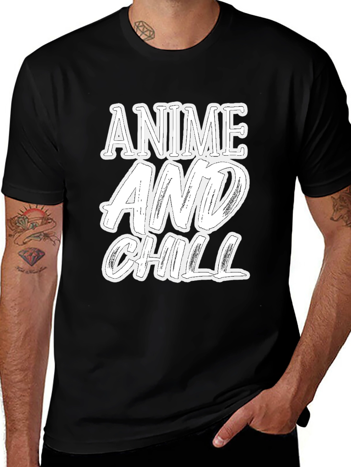 Variant 24 of Anime and Chill Graphic Print T-Shirt