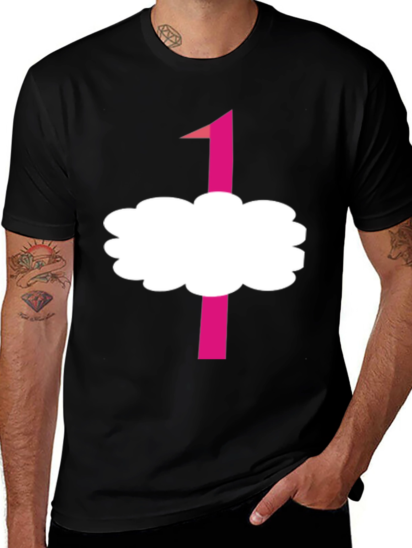 Funny Ostrich Disguise Black T-Shirt