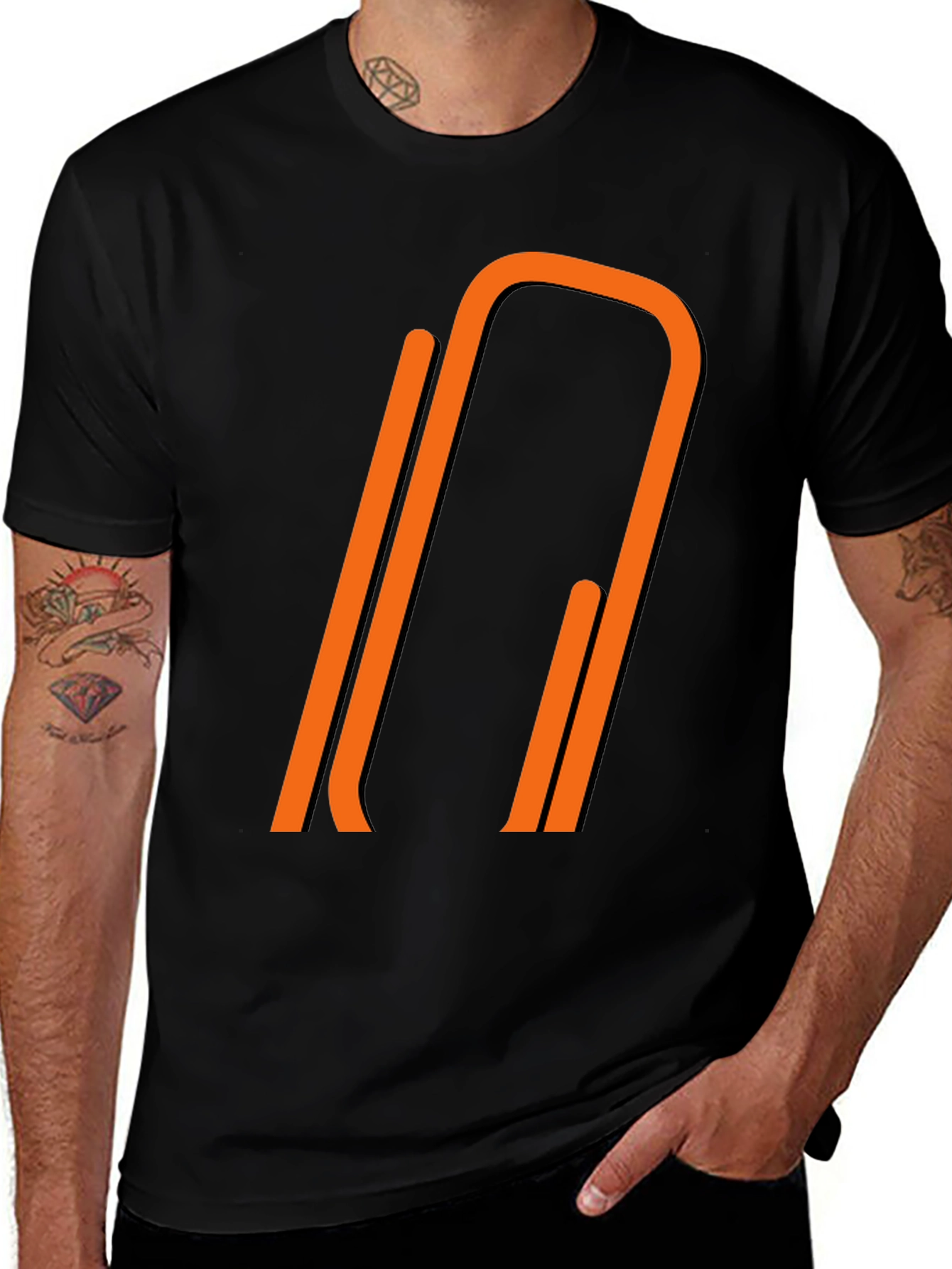 Variant 8 of Bold Graphic Tee - Abstract Orange Design