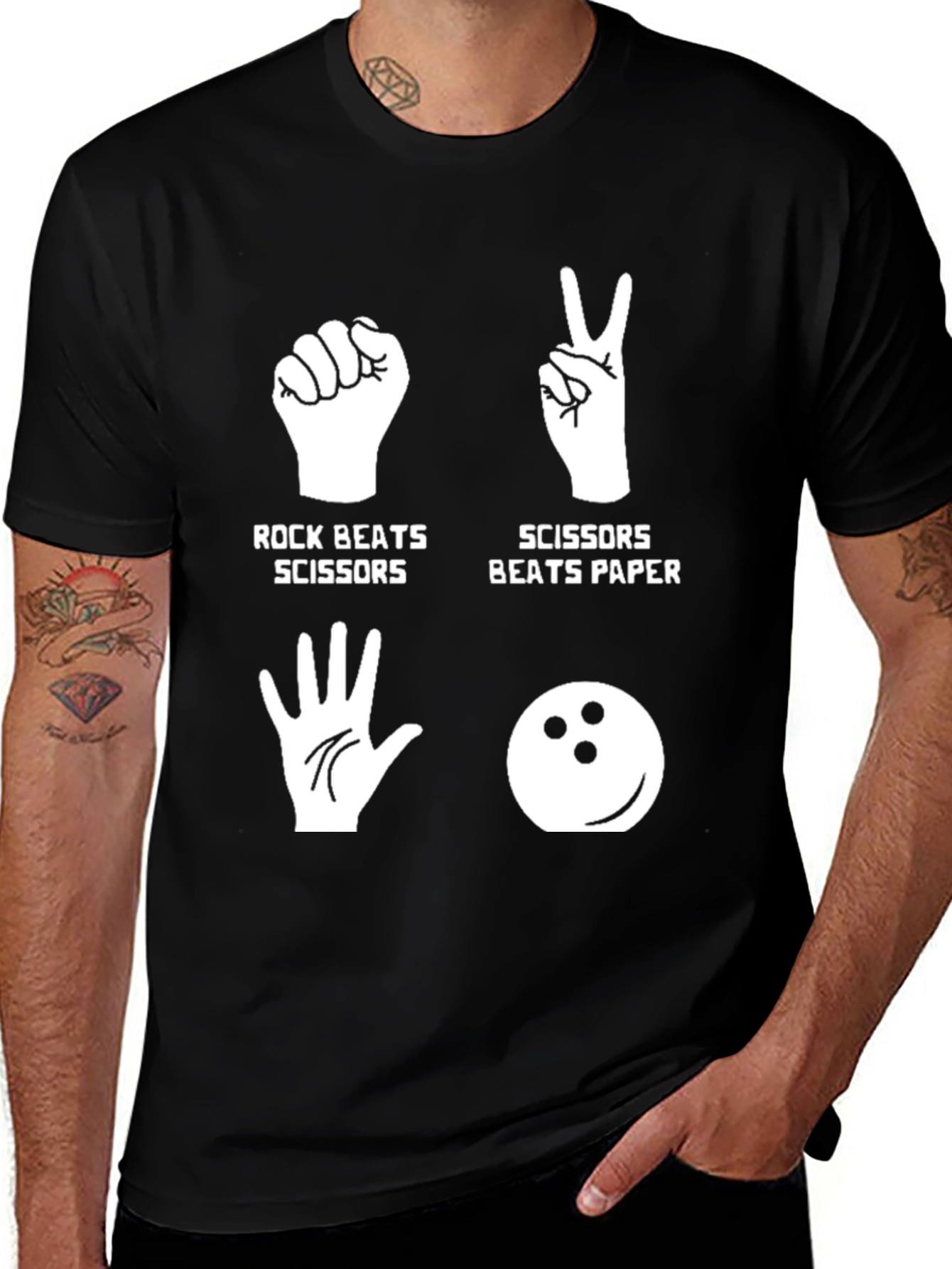 Rock Paper Scissors Bowling T-Shirt