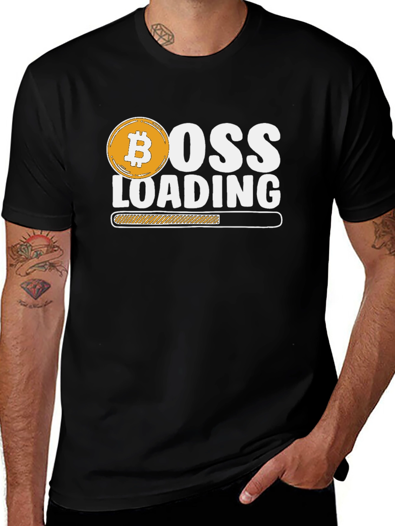 Bitcoin Boss Loading T-Shirt - Crypto Investor Tee