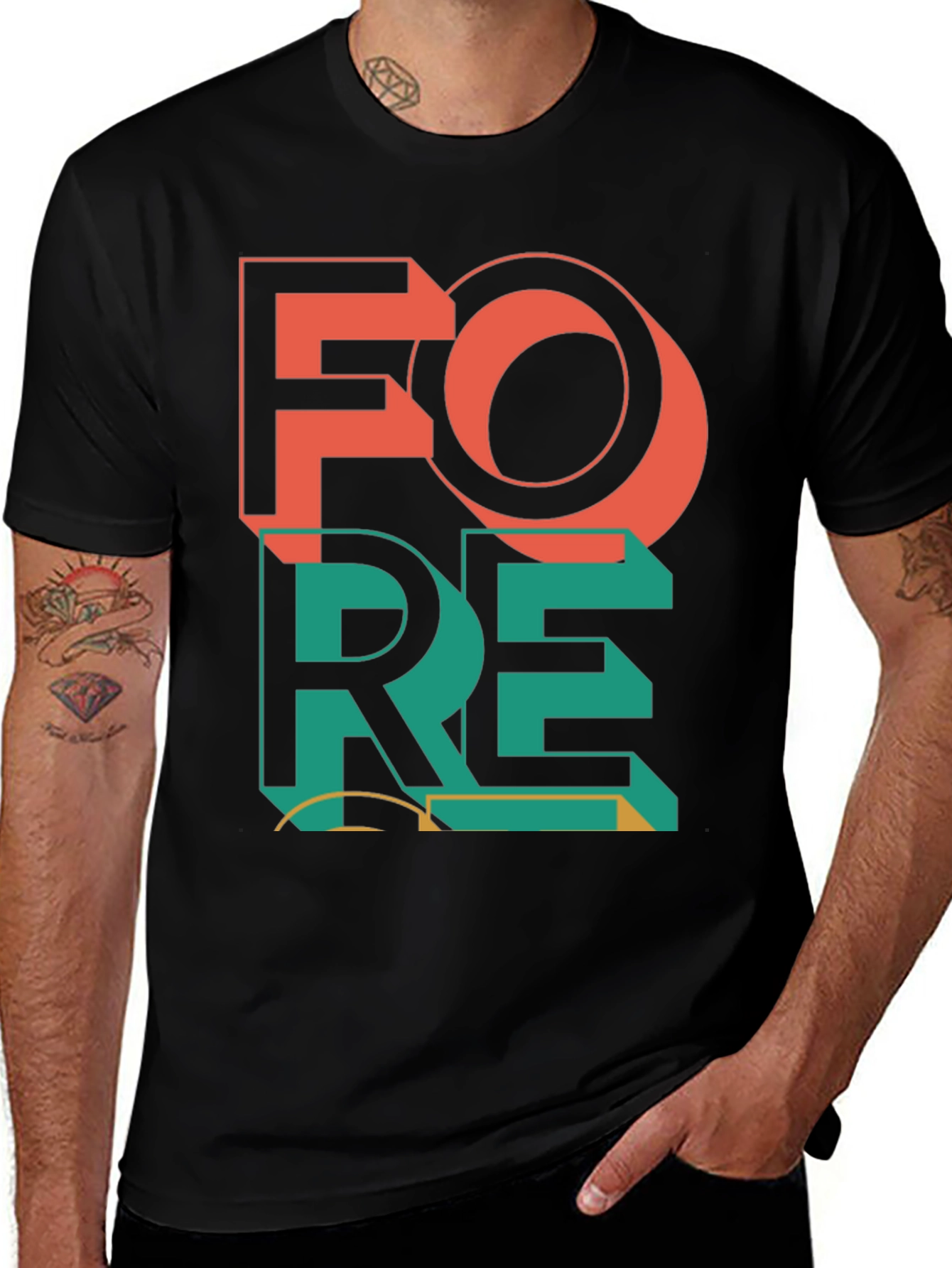 Variant 4 of Fore T-Shirt, Novelty Golf Tee, Trendy Graphic Tee