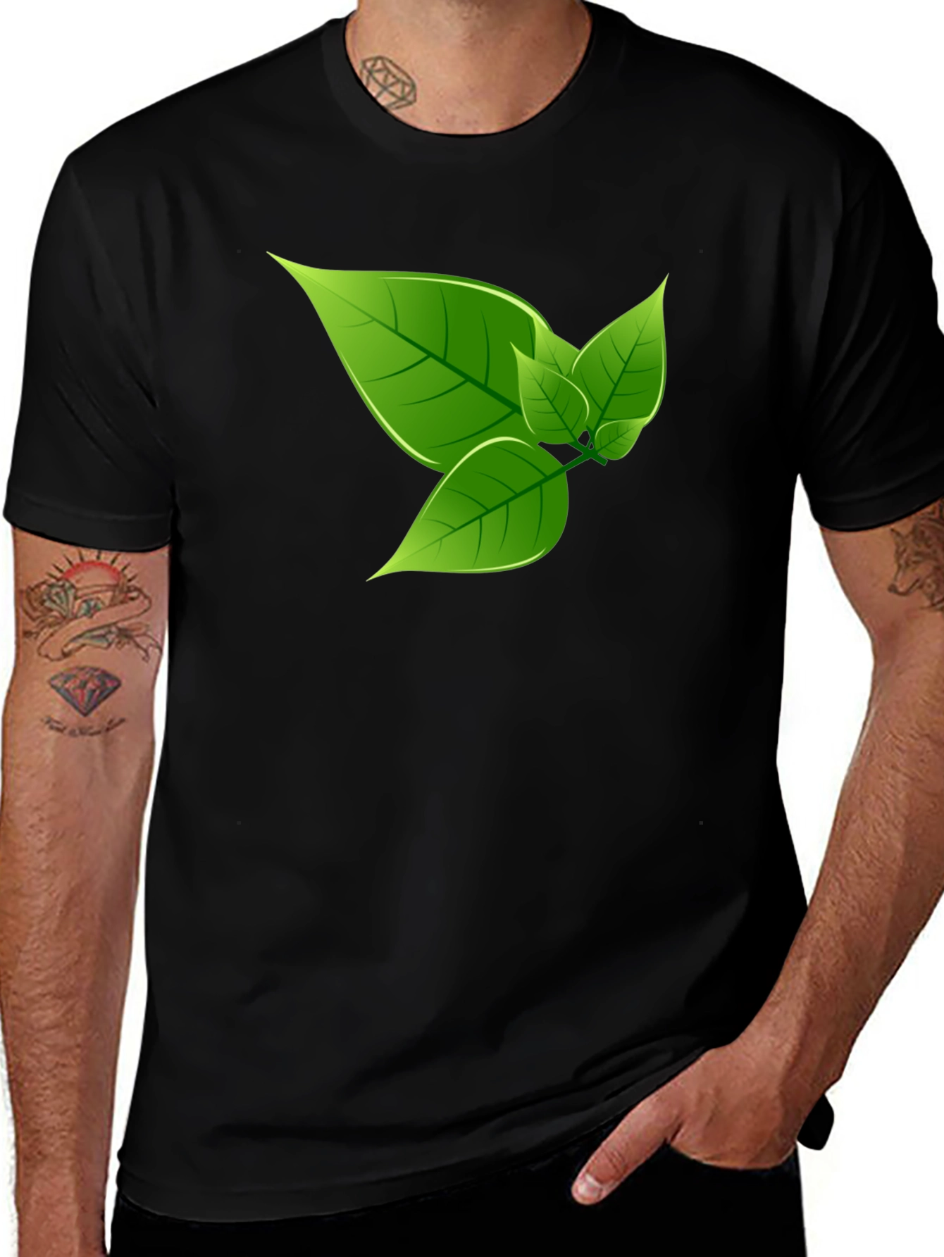 Variant 9 of Nature Inspired Black T-Shirt