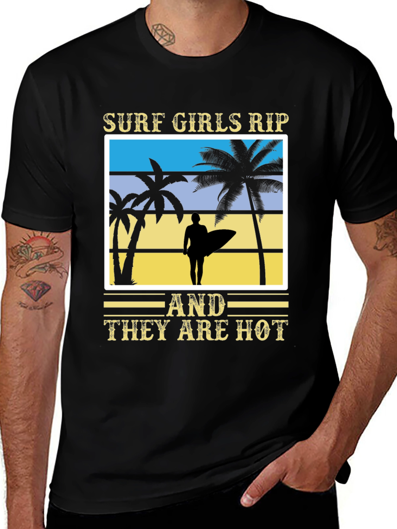 Surf Girls Graphic Tee - Beach Vibes T-Shirt