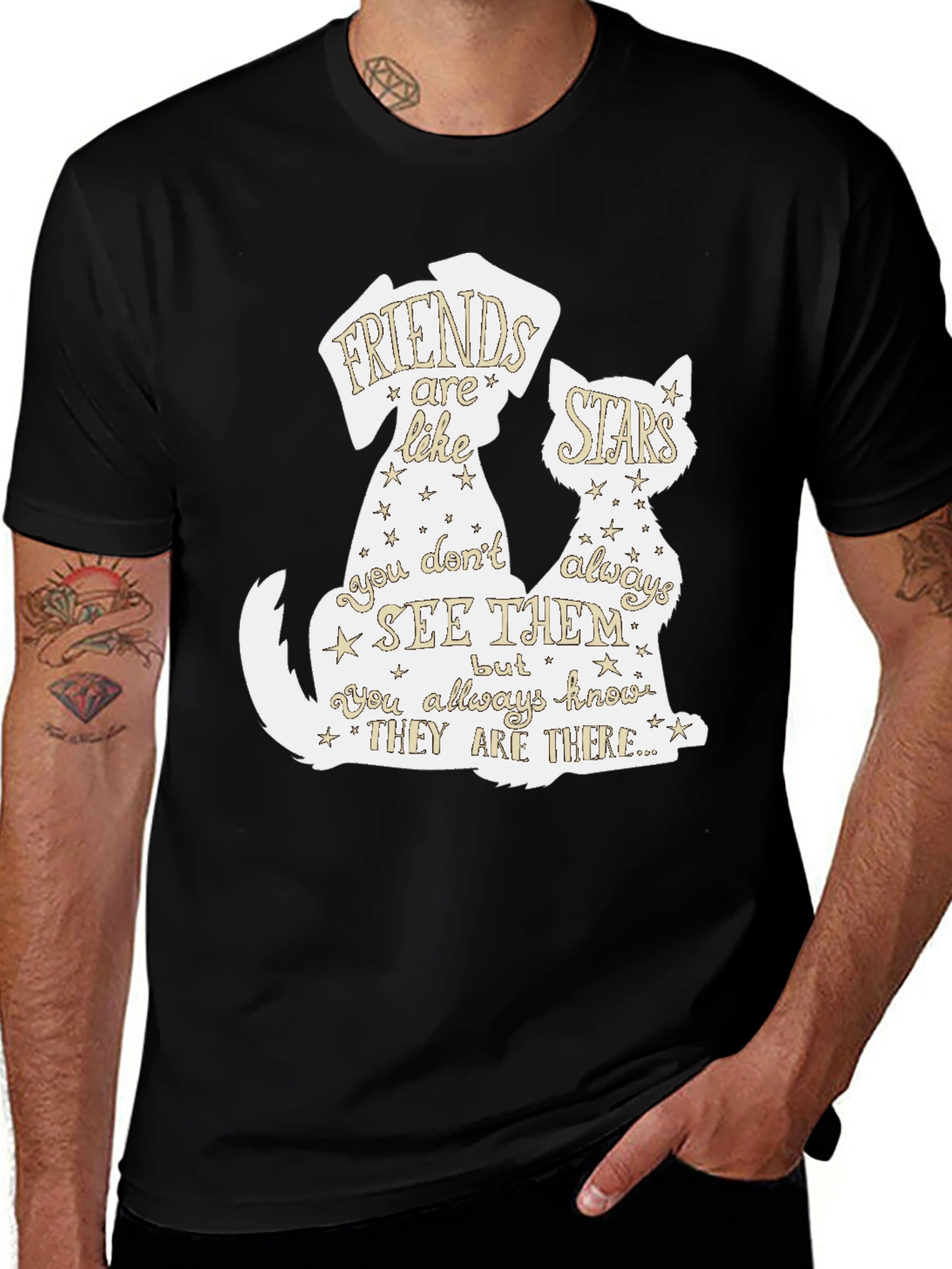 Variant 23 of Friends are Like Stars T-Shirt