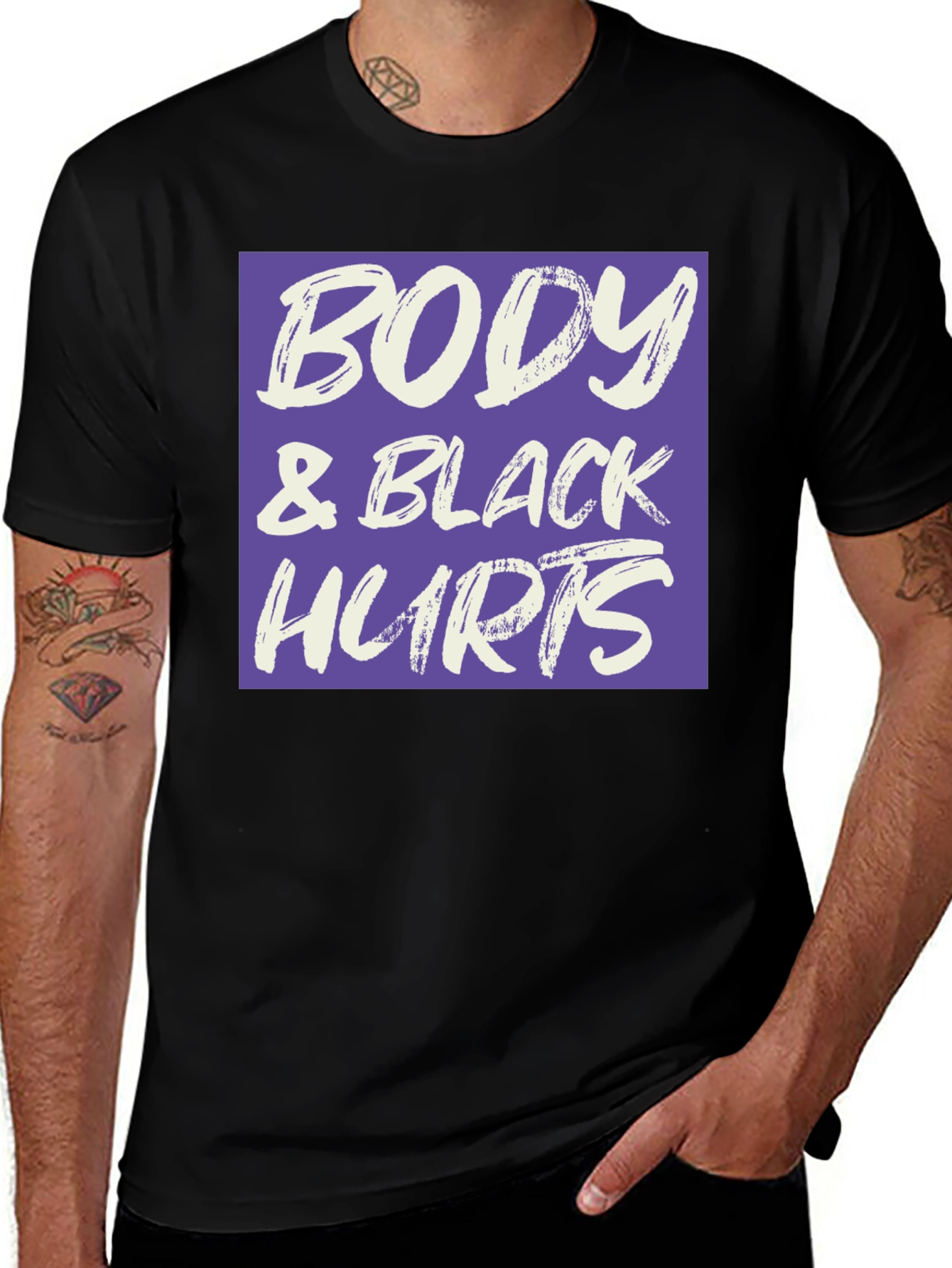 Variant 4 of Body and Black Hurts T-Shirt