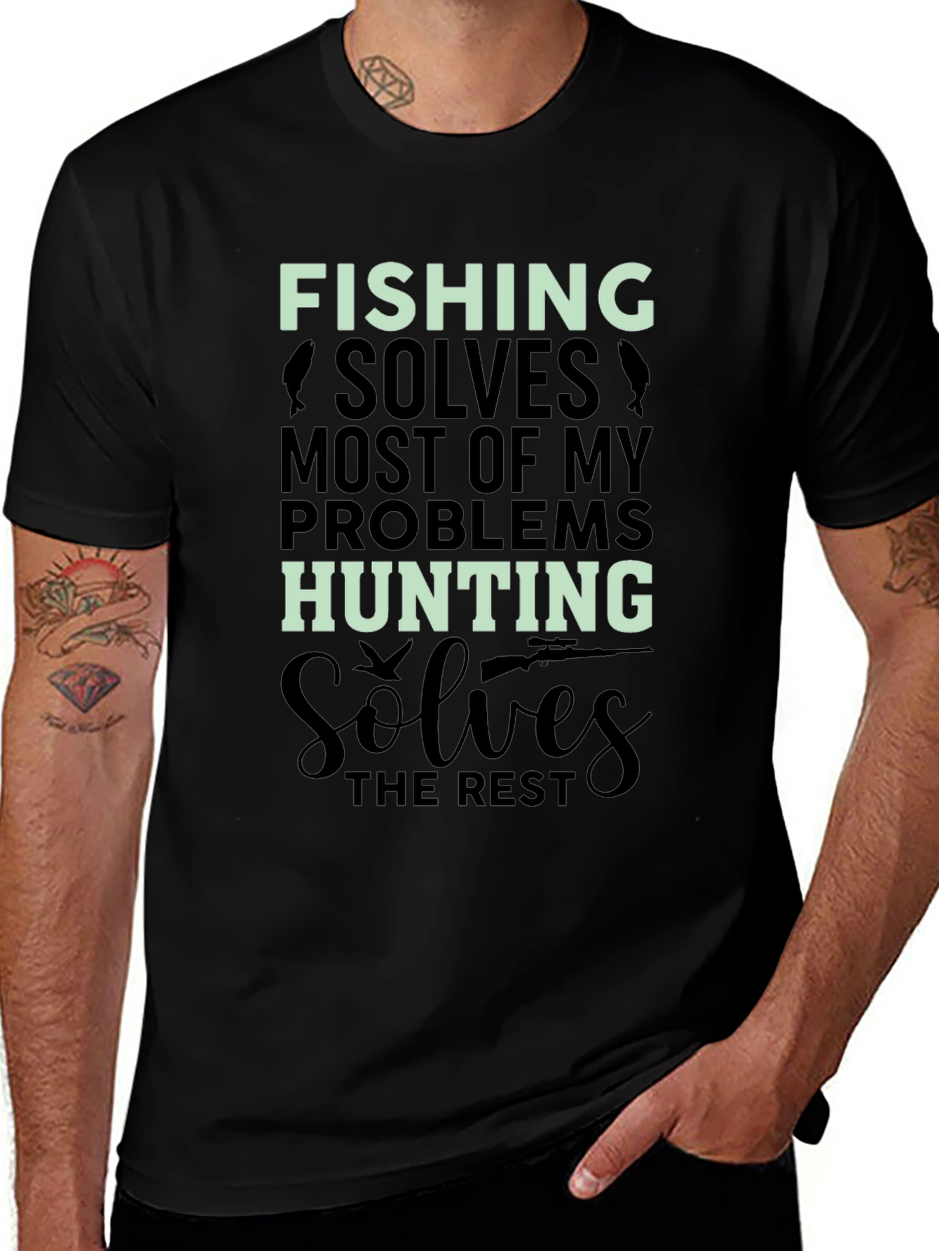 Variant 30 of Fishing and Hunting Solutions T-Shirt