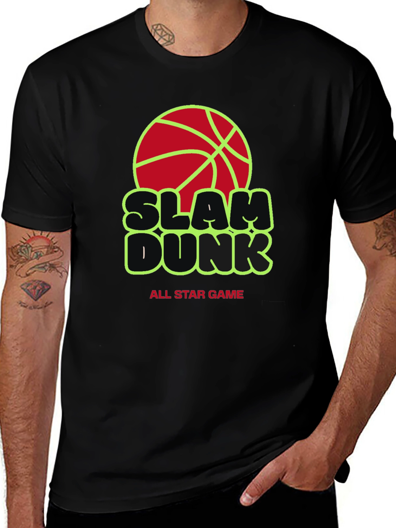 Variant 9 of Slam Dunk All Star Game Black Graphic Tee