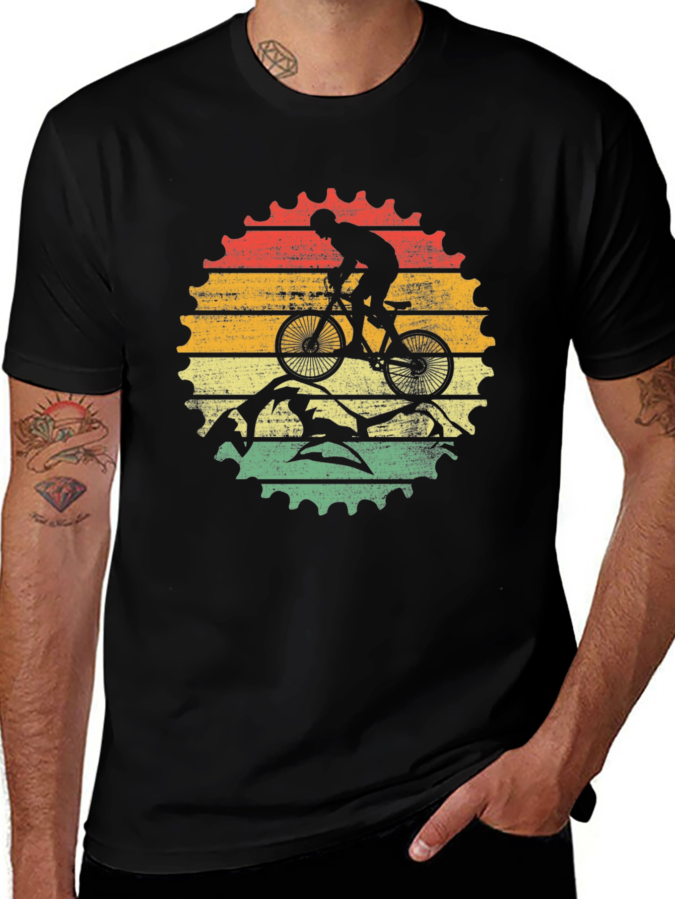 Variant 9 of Retro Mountain Biker T-Shirt