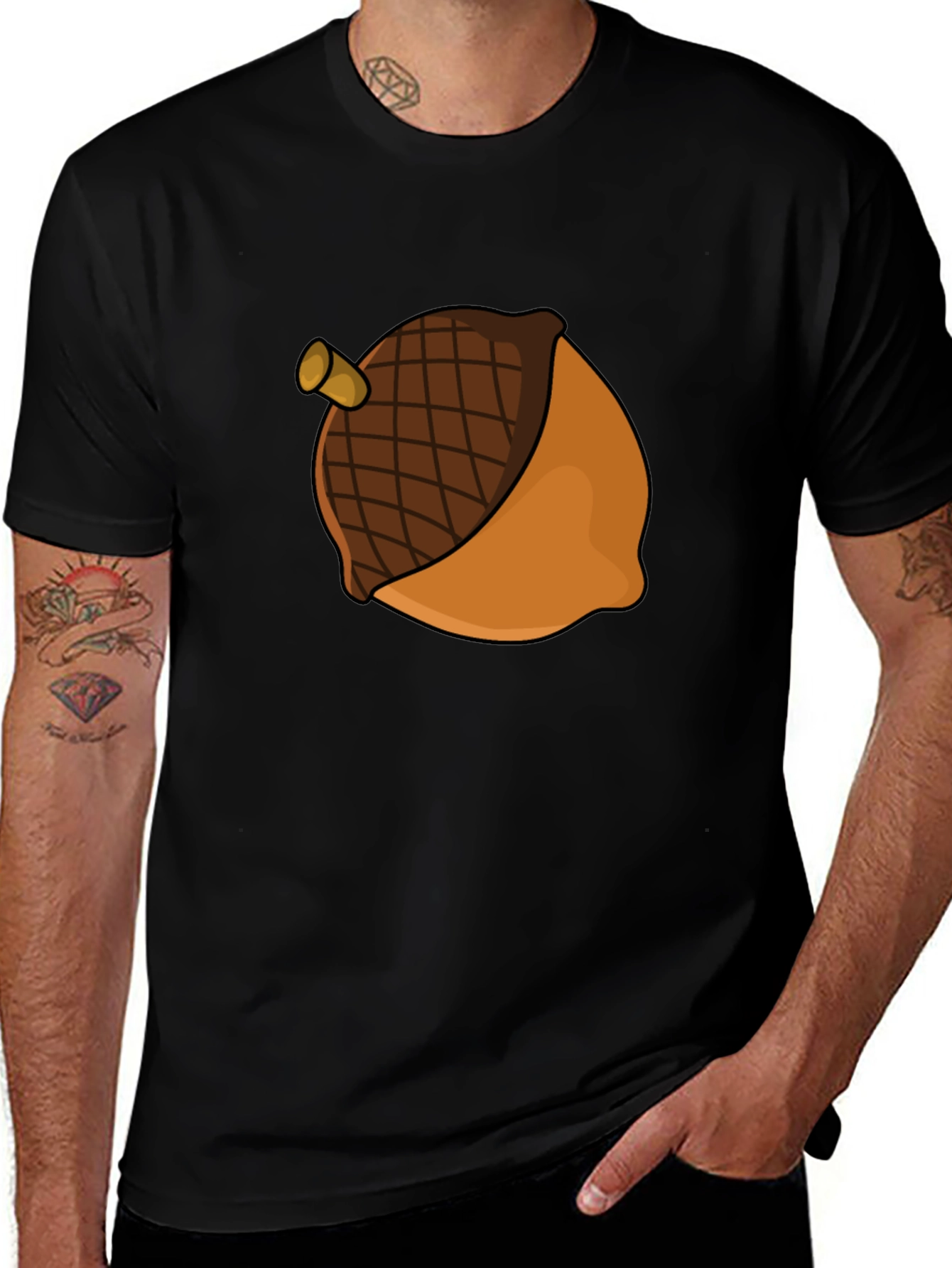 Variant 9 of Acorn Graphic Tee - Nature Inspired Casual Wear