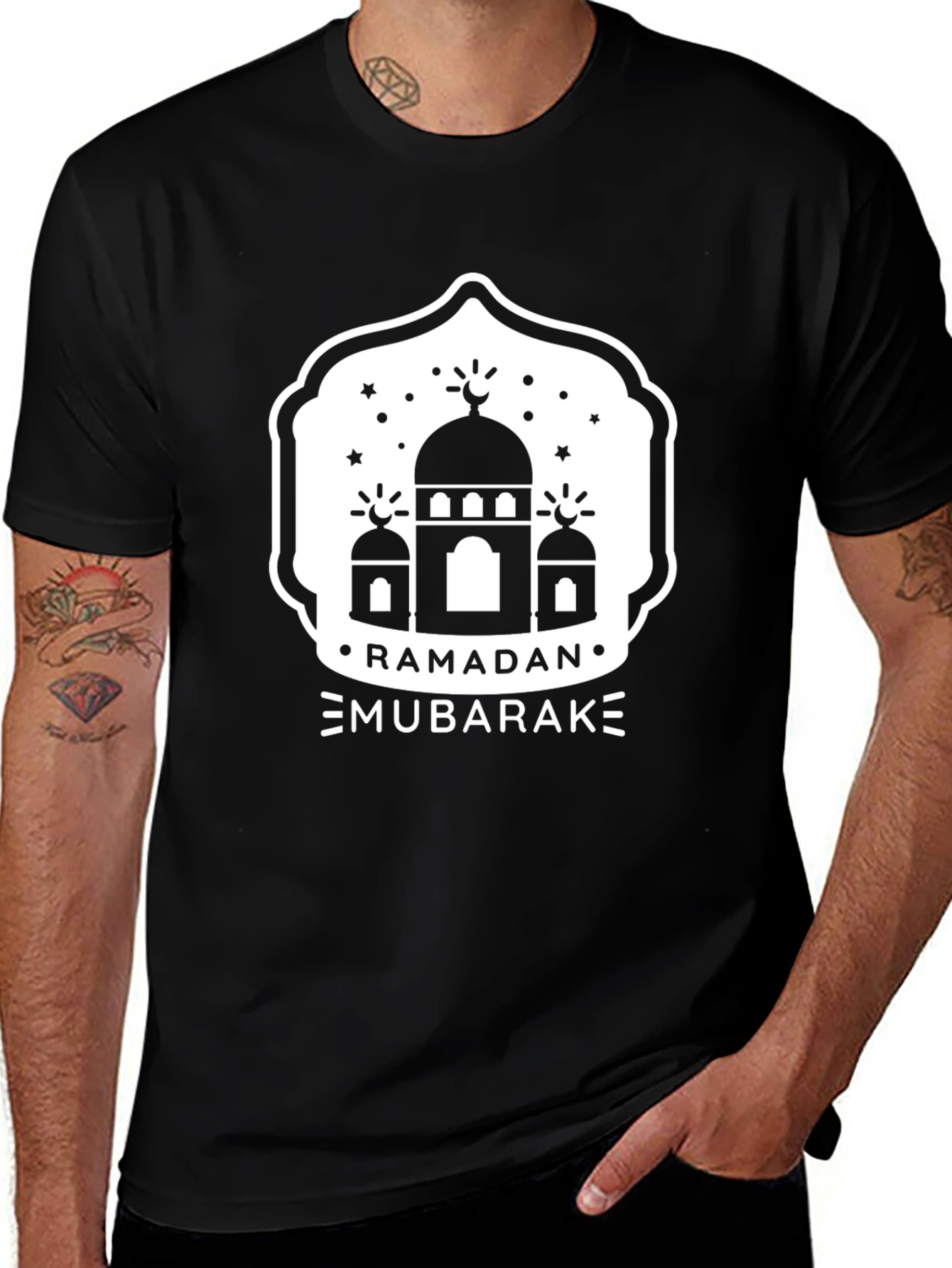 Ramadan Mubarak Black T-Shirt