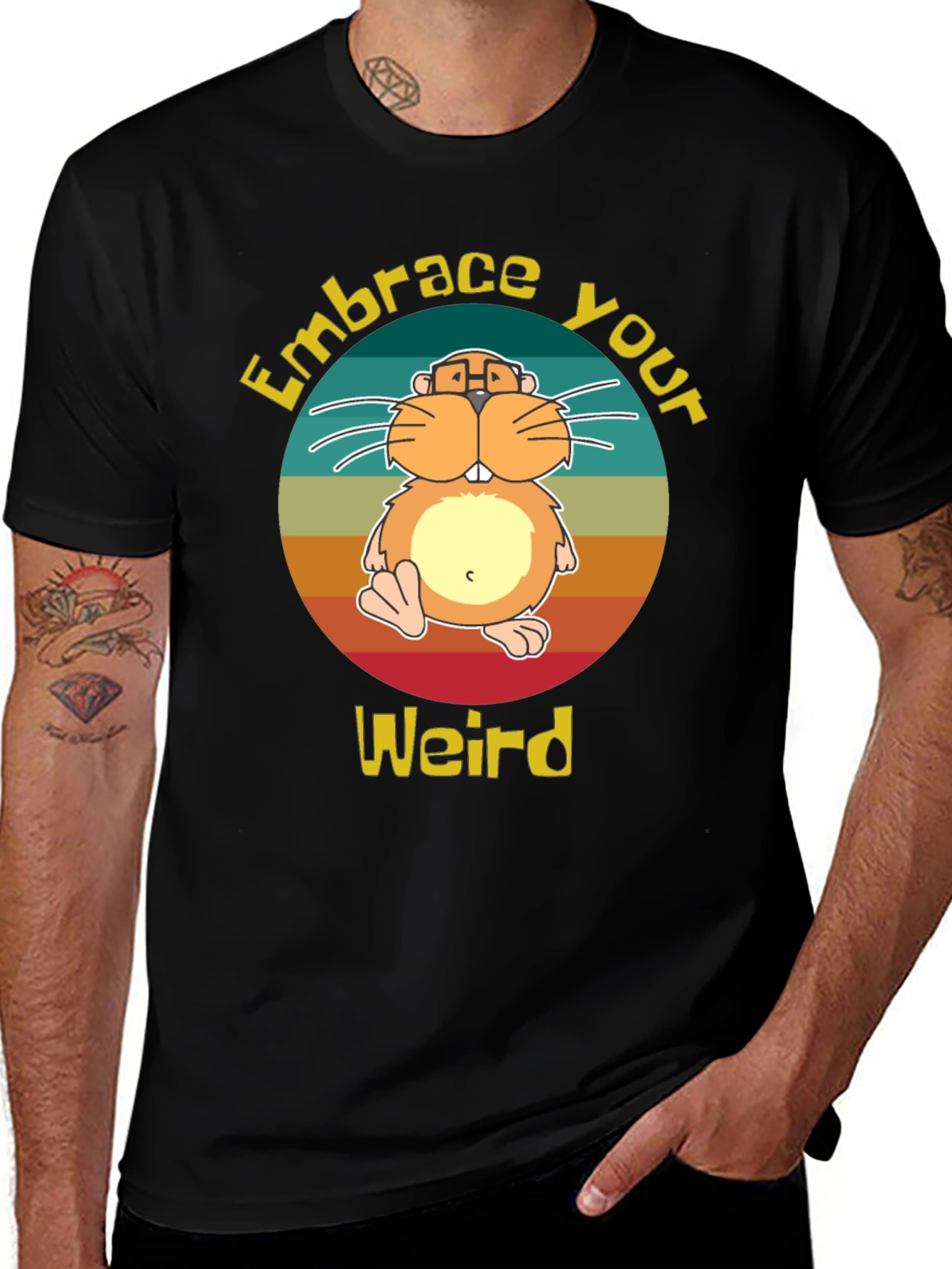 Embrace Your Weird Hamster Graphic Tee