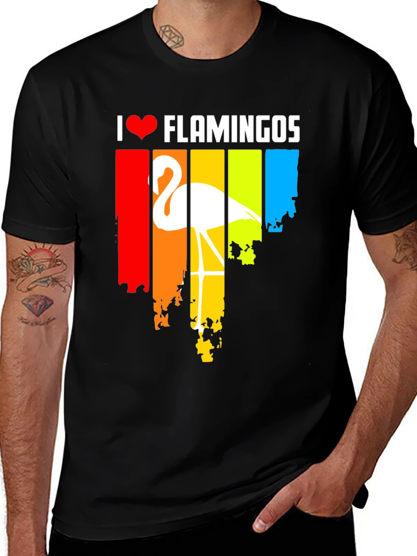 Variant 19 of I Heart Flamingos Graphic T-Shirt
