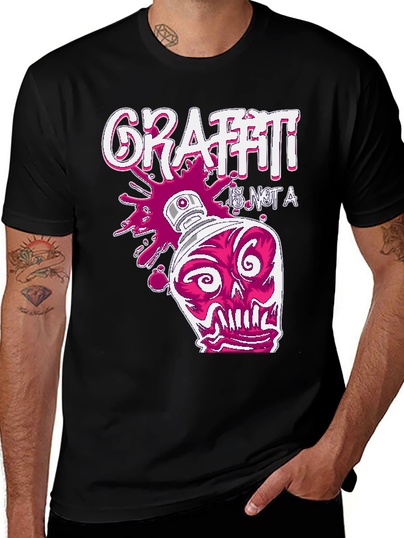 Variant 15 of Graffiti Art Black T-Shirt