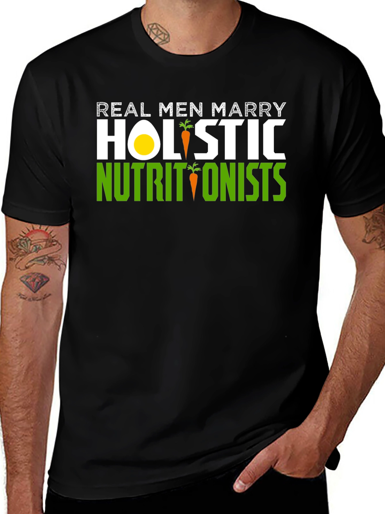 Variant 29 of Holistic Nutritionist Funny Graphic T-Shirt