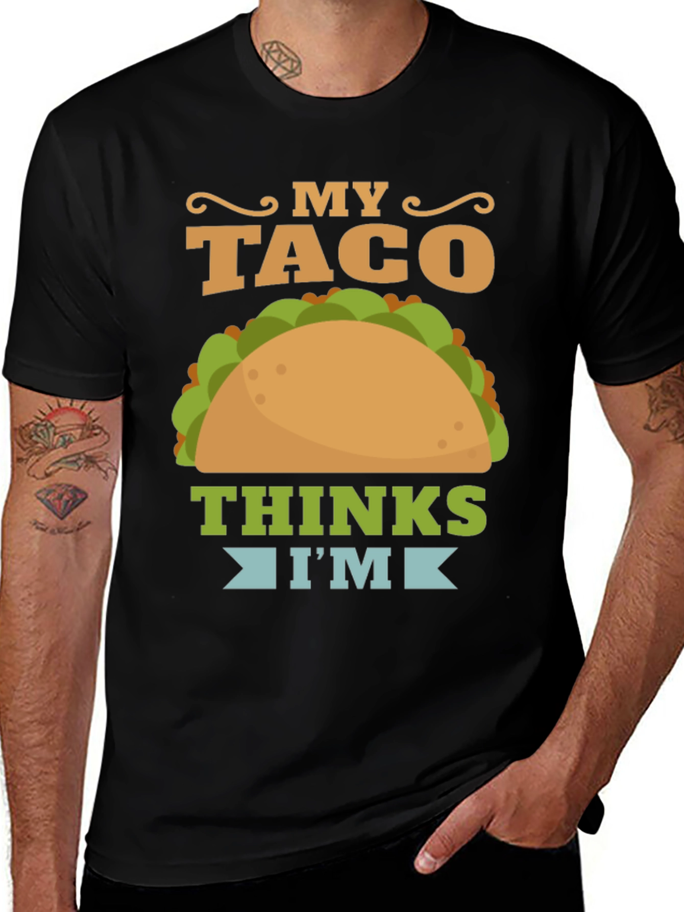 Variant 3 of My Taco Thinks I'm Awesome Graphic T-Shirt