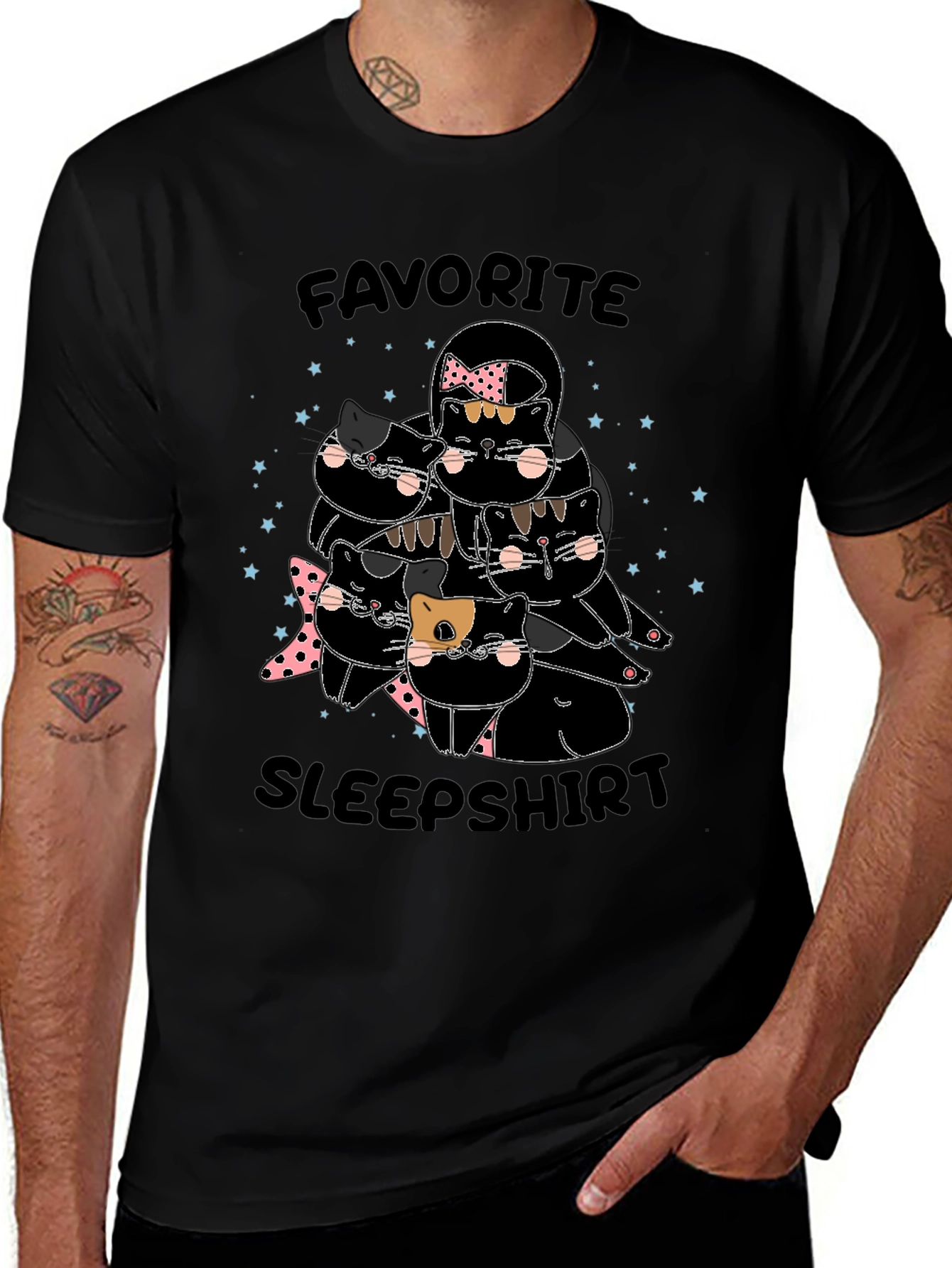 Variant 15 of Cute Cats Favorite Sleepshirt T-Shirt