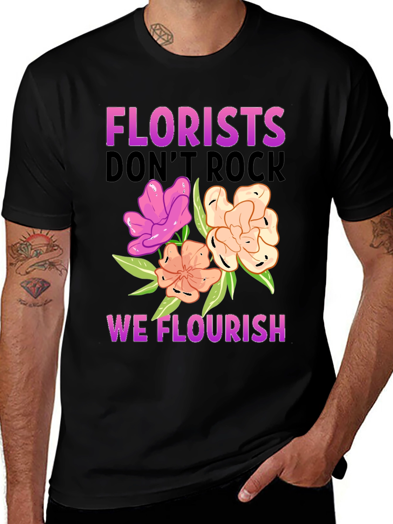 Variant 29 of Florist T-Shirt - We Flourish Tee