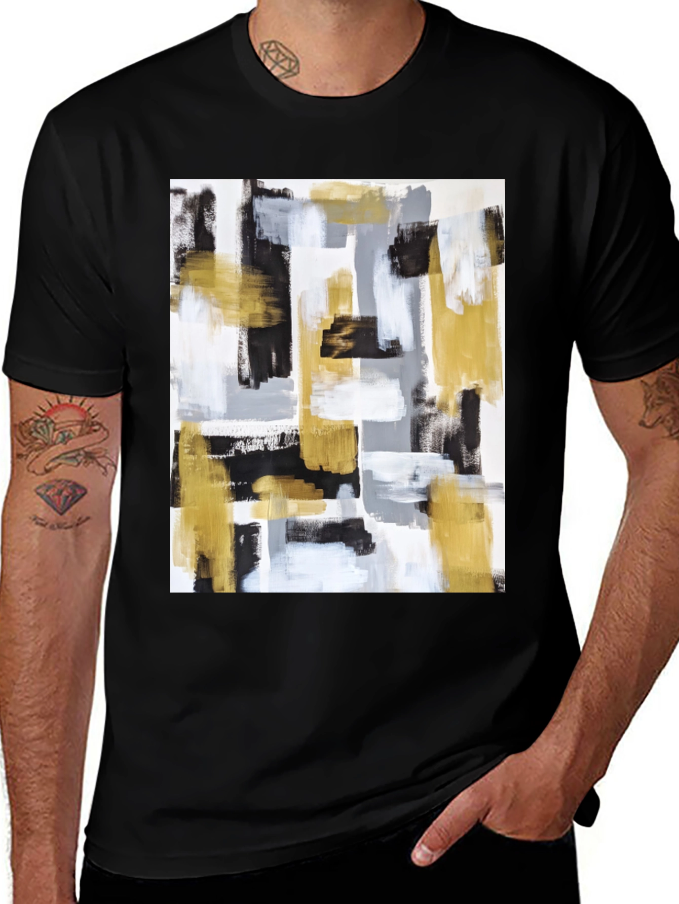Variant 10 of Abstract Art Graphic Tee - Modern Style