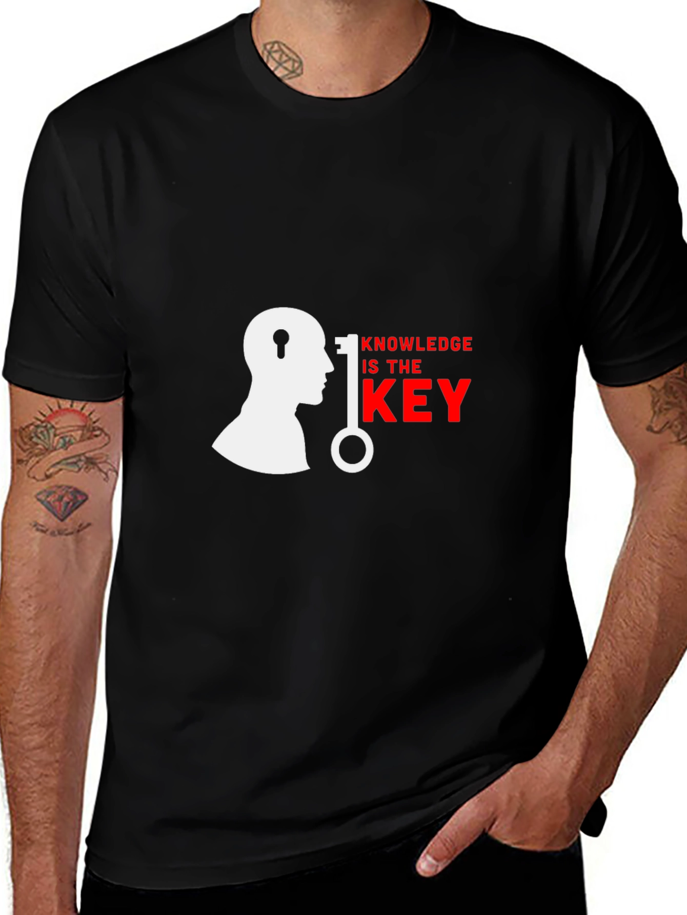 Variant 27 of Knowledge is Key Graphic T-Shirt