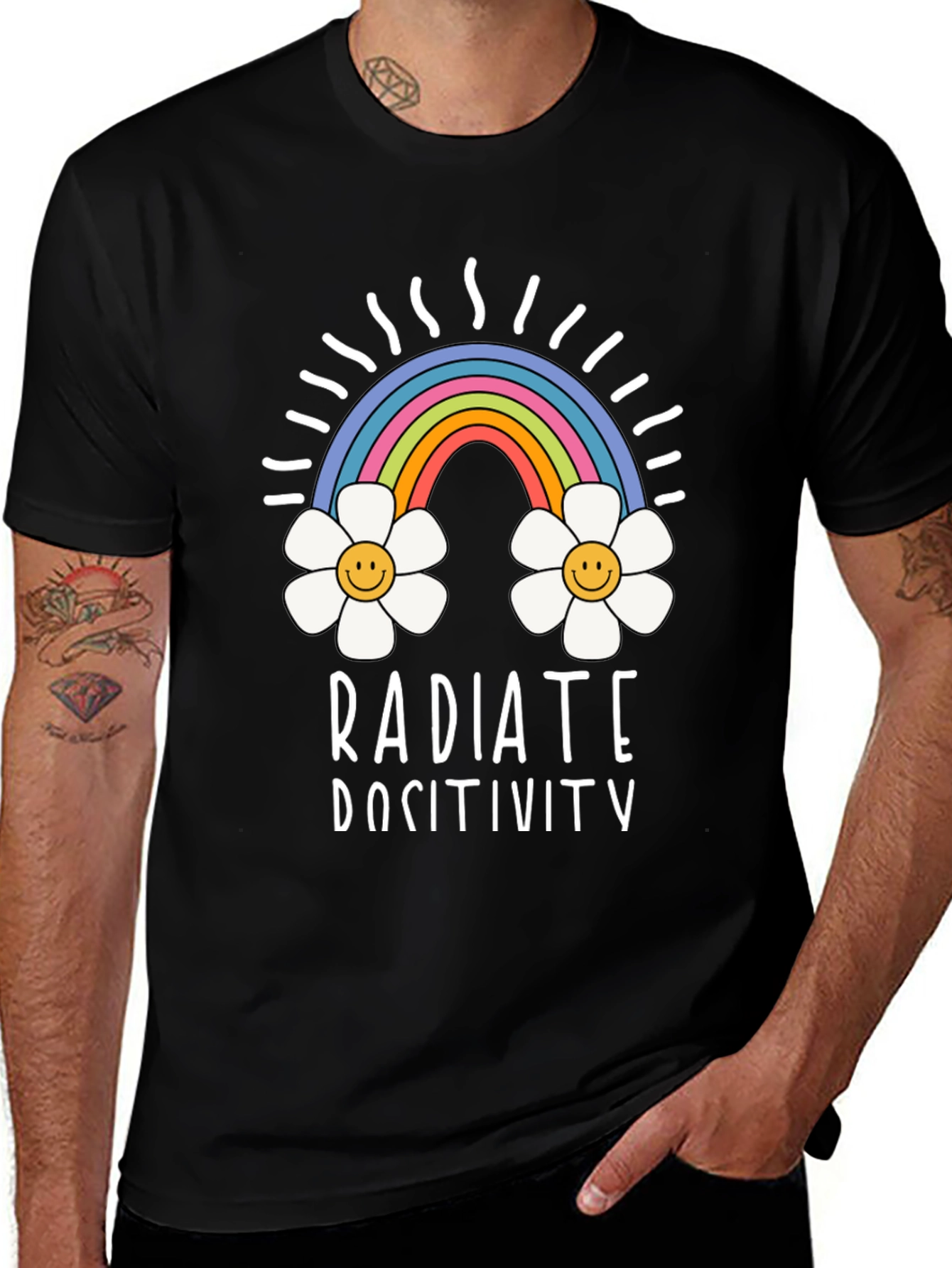 Variant 11 of Radiate Positivity Graphic Tee