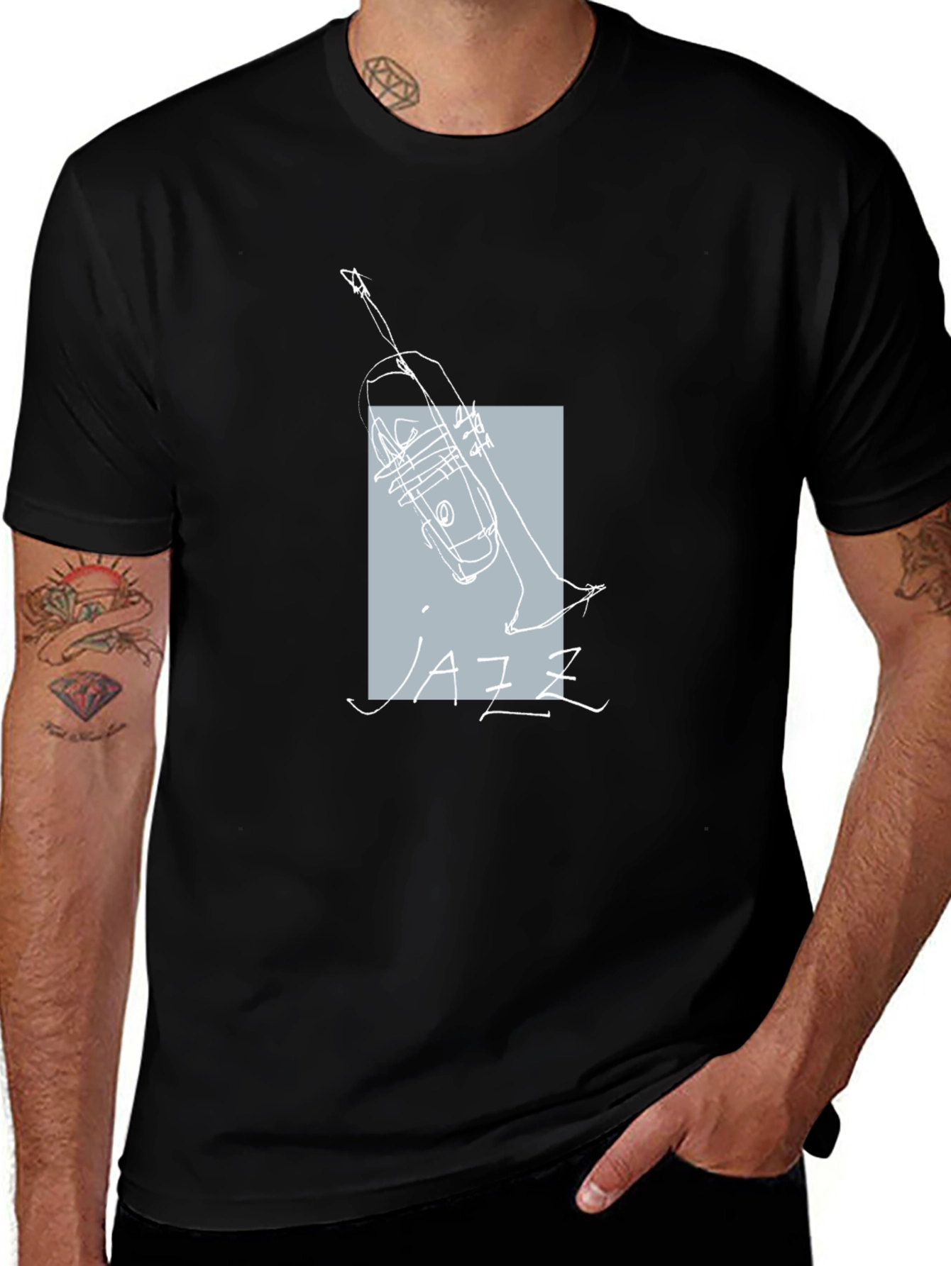 Variant 7 of Jazz Trumpet Sketch T-Shirt