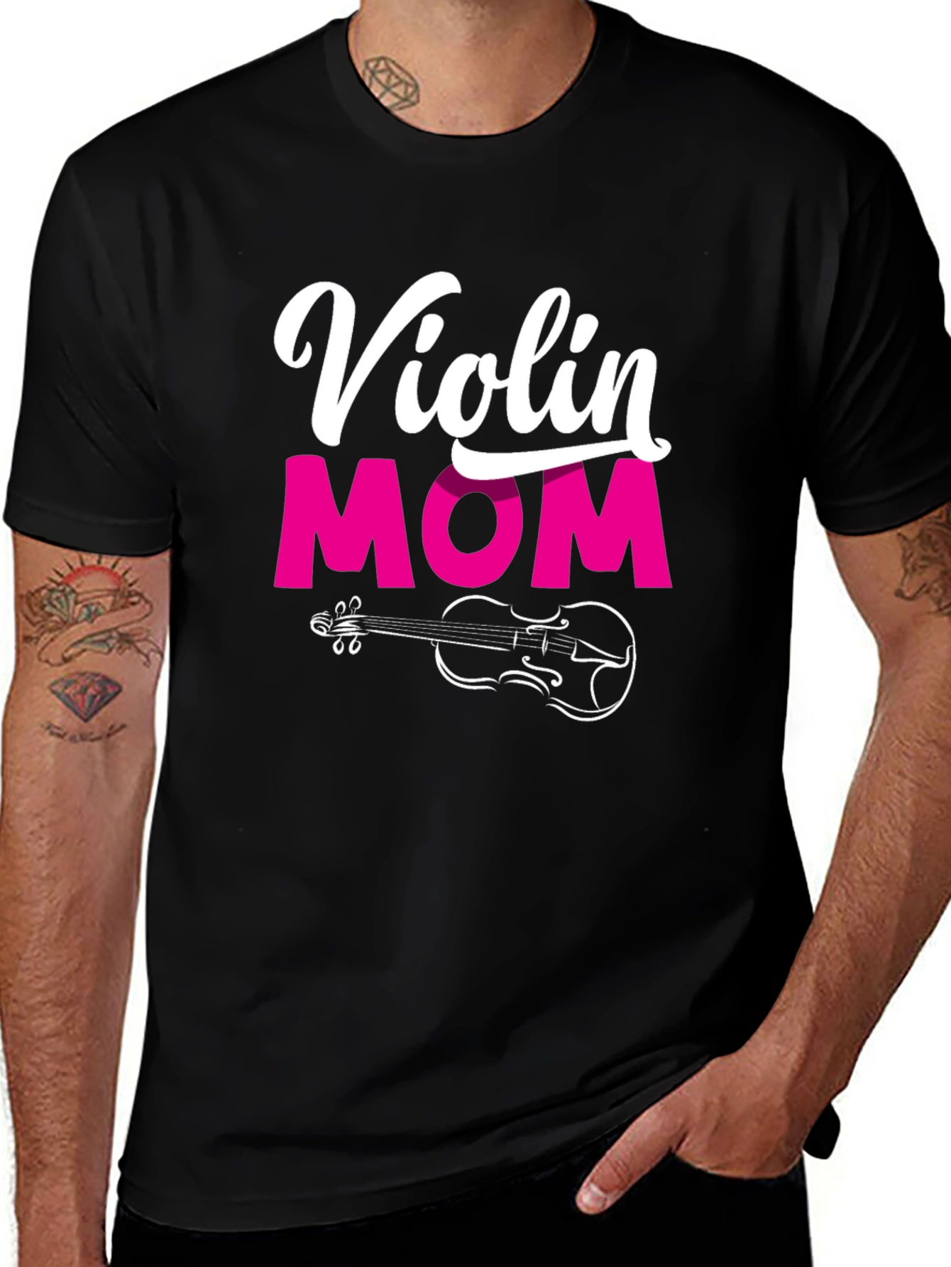Variant 4 of Violin Mom T-Shirt - Music Lover Tee