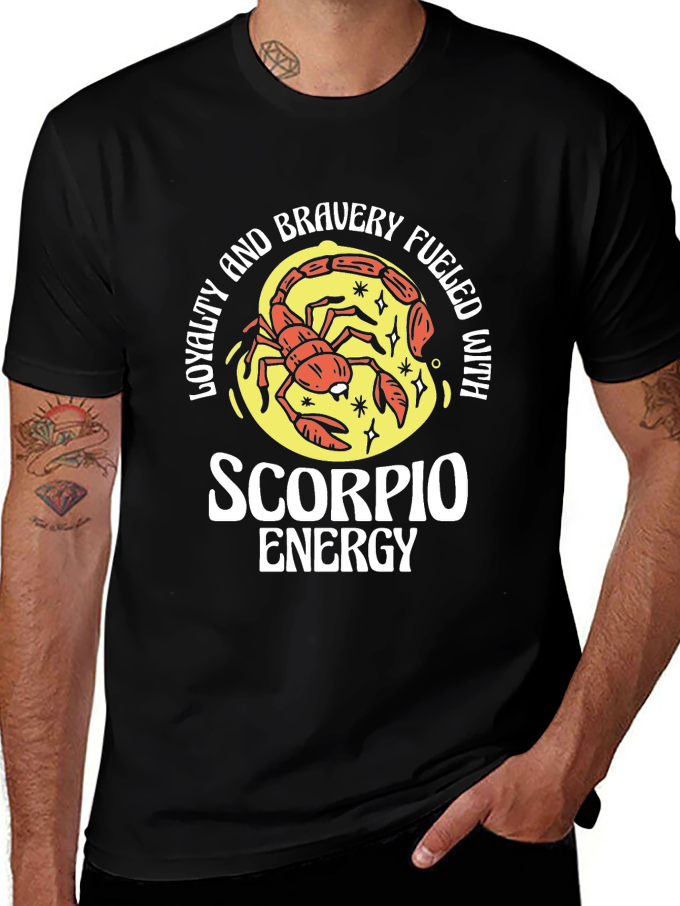 Scorpio Energy Graphic T-Shirt Zodiac Tee