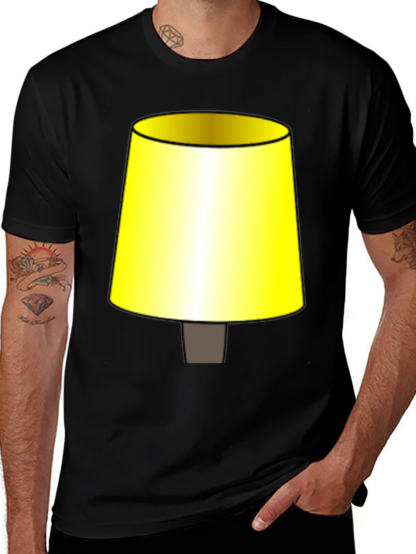 Variant 10 of Funny Novelty Lamp Graphic T-Shirt