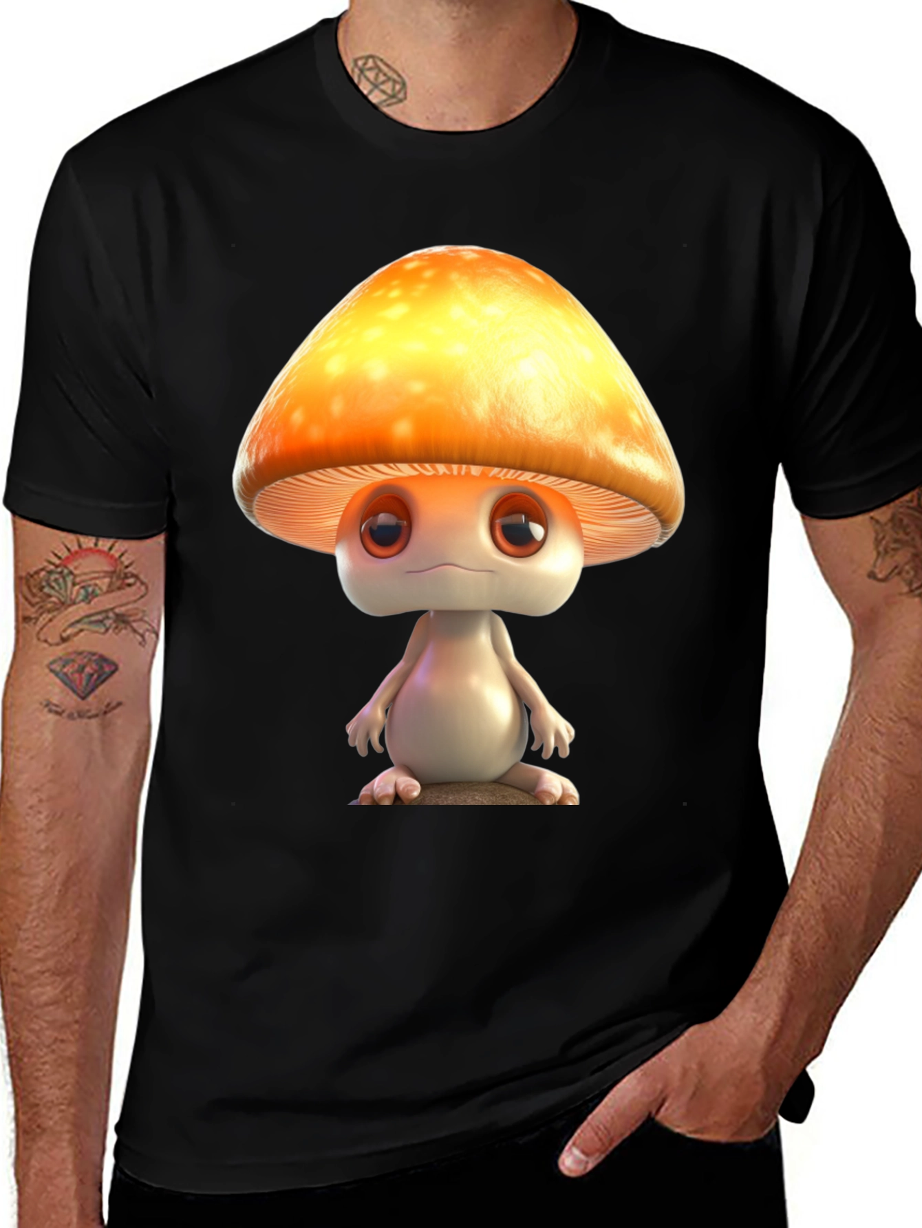 Variant 30 of Mushroom Character Graphic T-Shirt
