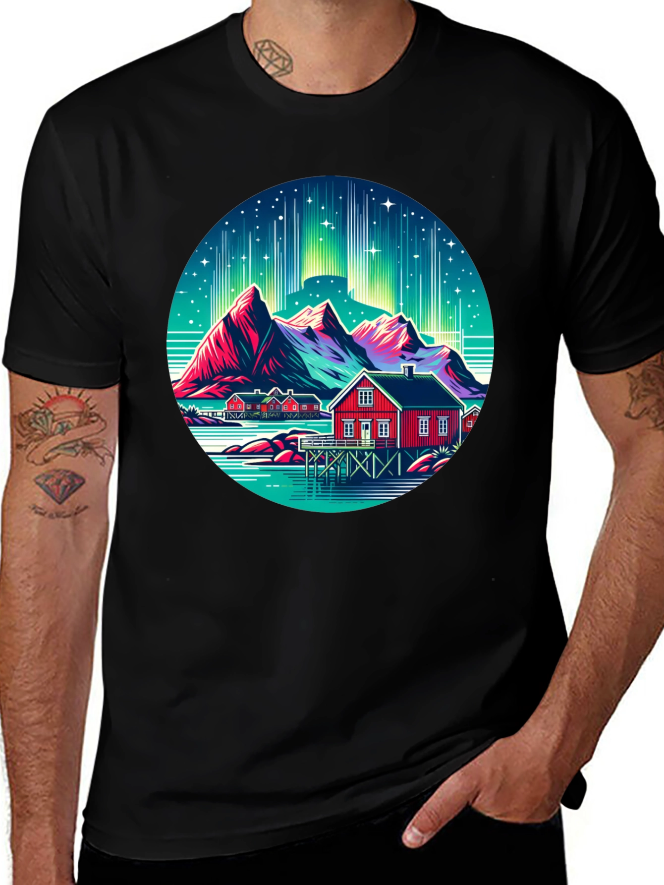 Variant 20 of Mountain & Cabin Graphic Tee
