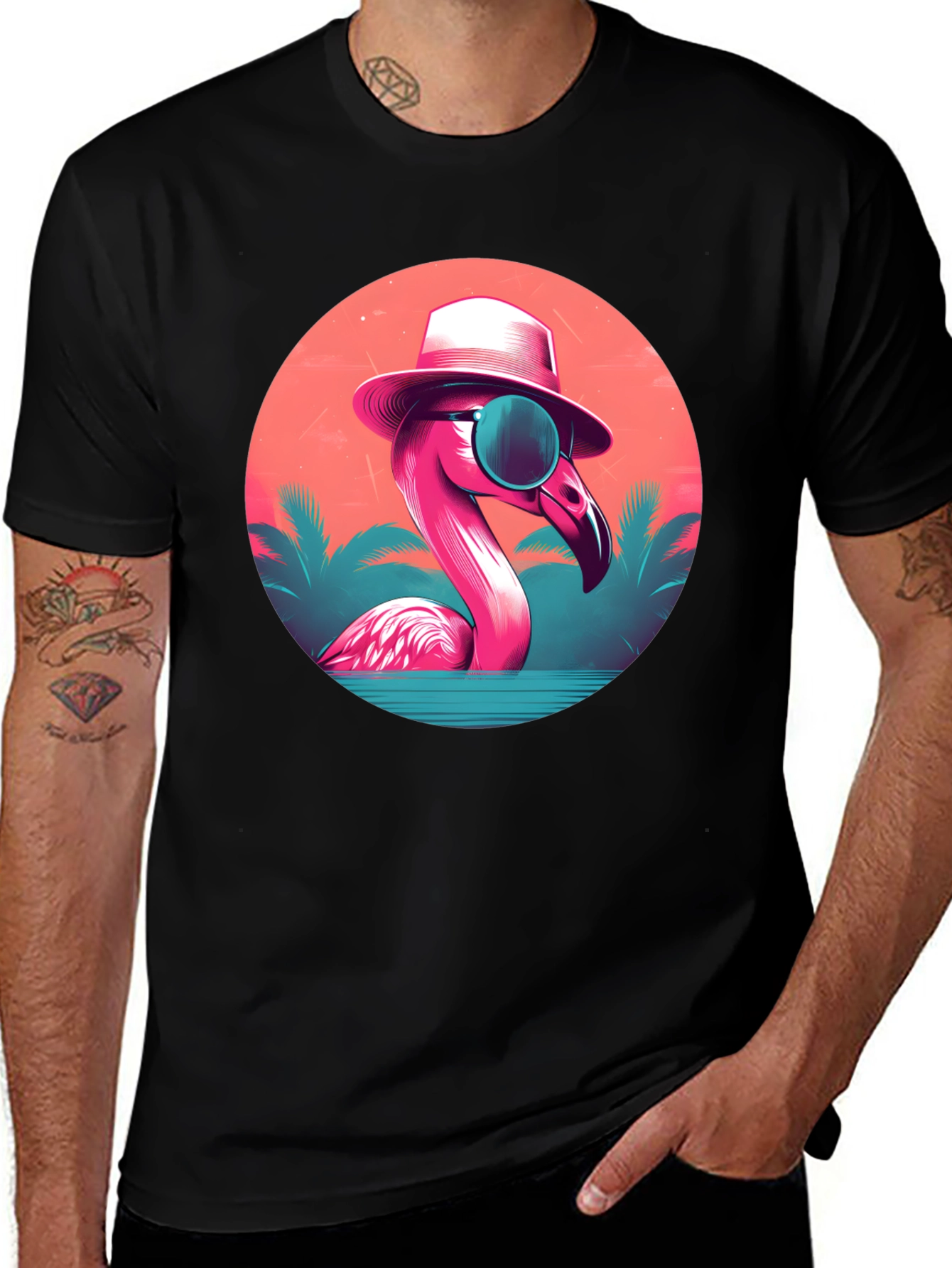 Variant 22 of Tropical Flamingo Graphic Tee