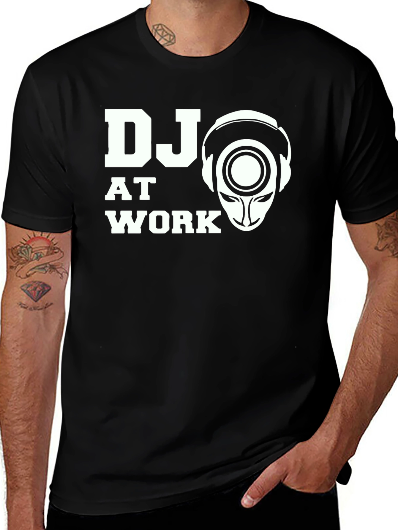 Variant 18 of DJ At Work T-Shirt - Music Lover's Tee