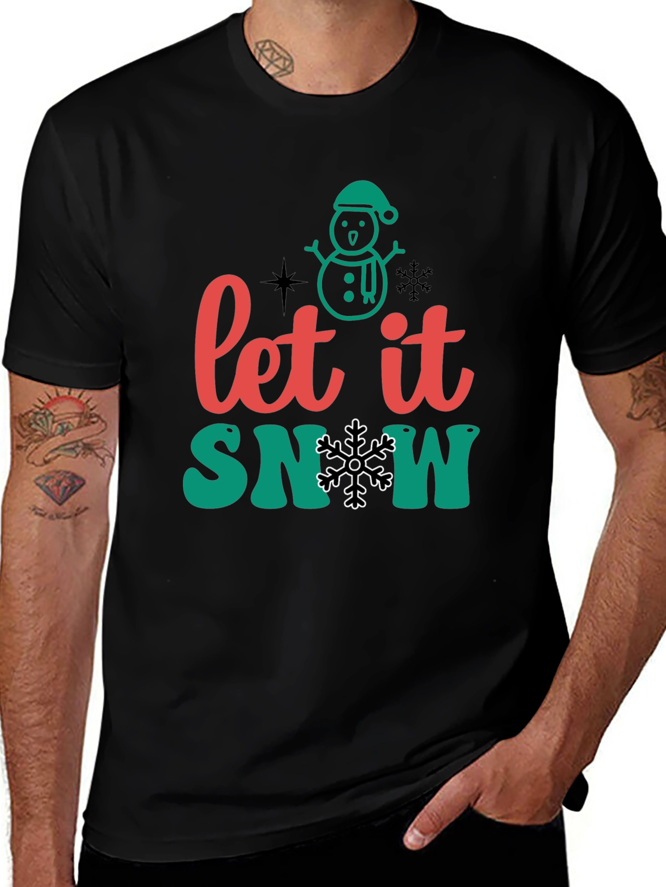Variant 18 of Festive "Let it Snow" Graphic Tee