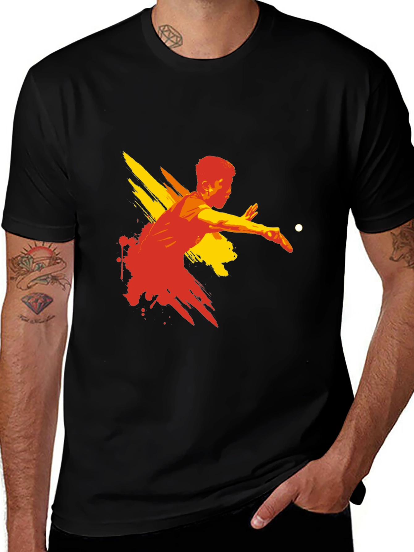Table Tennis Graphic Tee - Stylish Sport Shirt