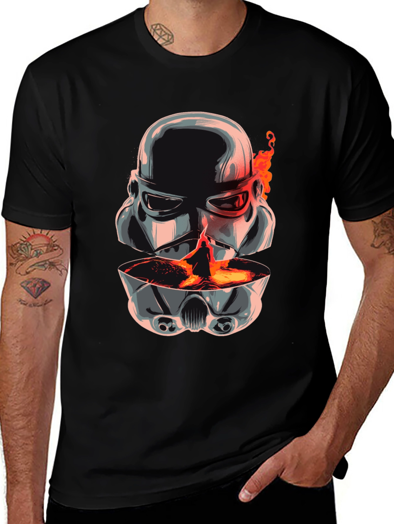 Stormtrooper Lava T-Shirt - Sci-Fi Graphic Tee