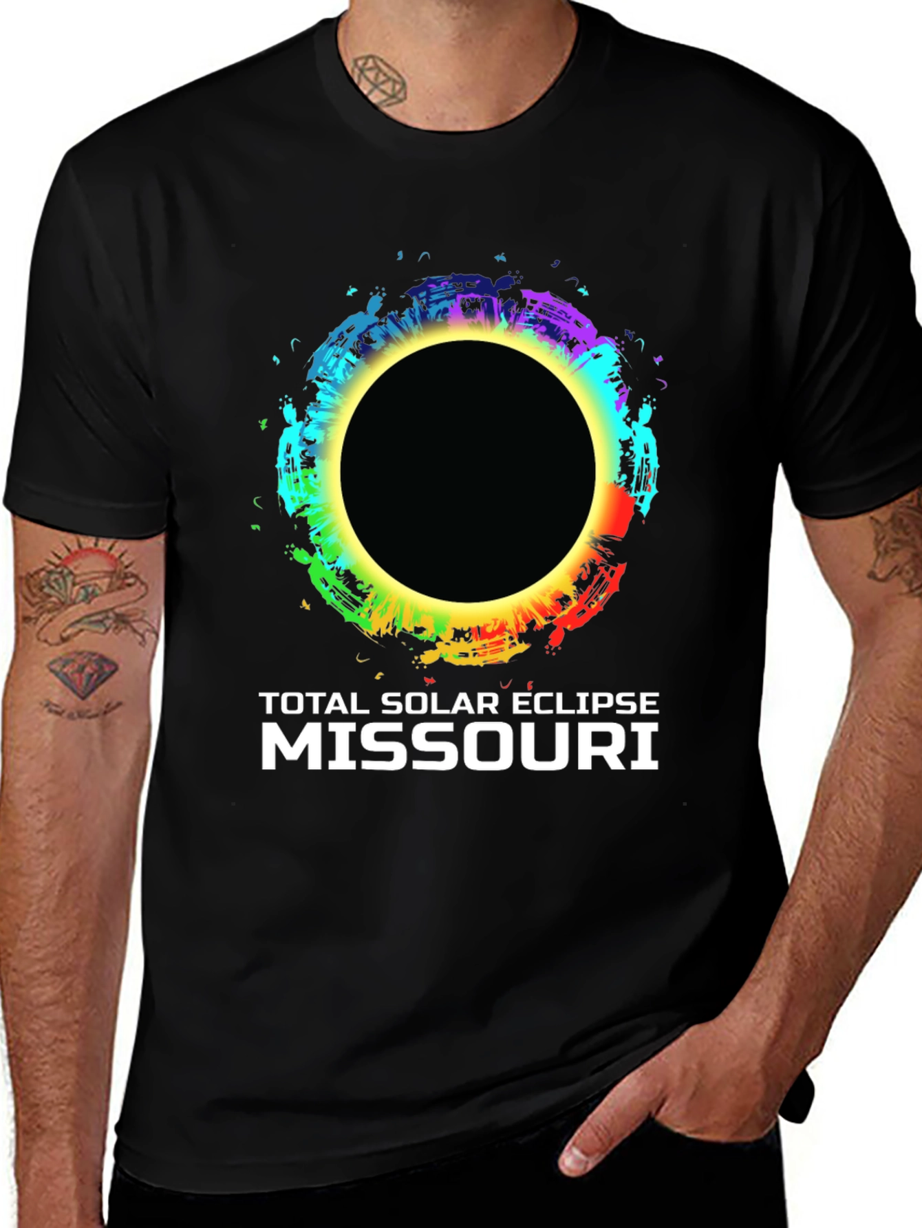 Variant 26 of Total Solar Eclipse Missouri Graphic Tee