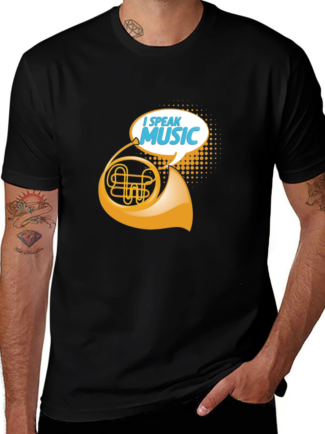 Variant 2 of I Speak Music T-Shirt - Band Geek Tee