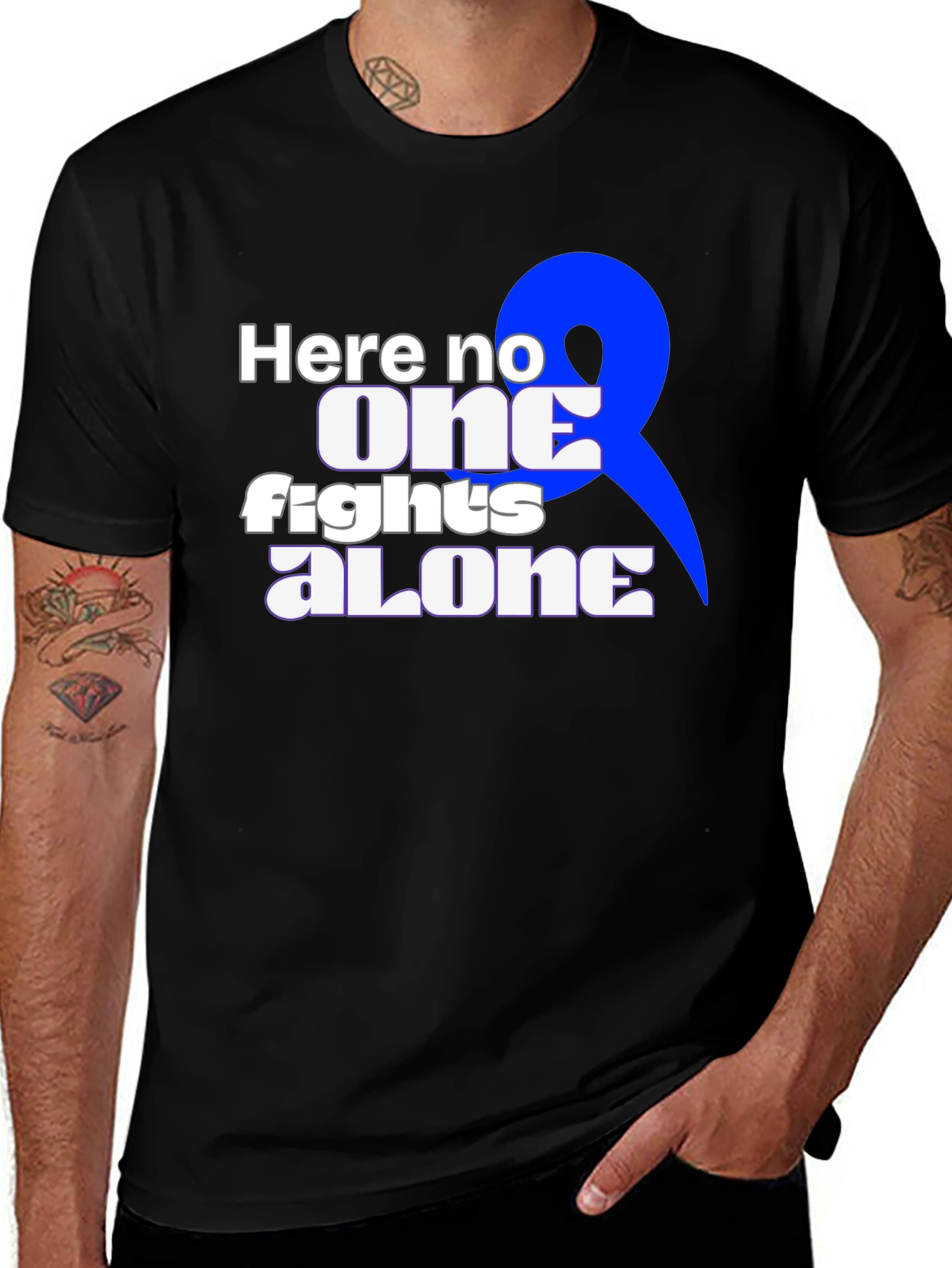 Variant 10 of Here No One Fights Alone T-Shirt