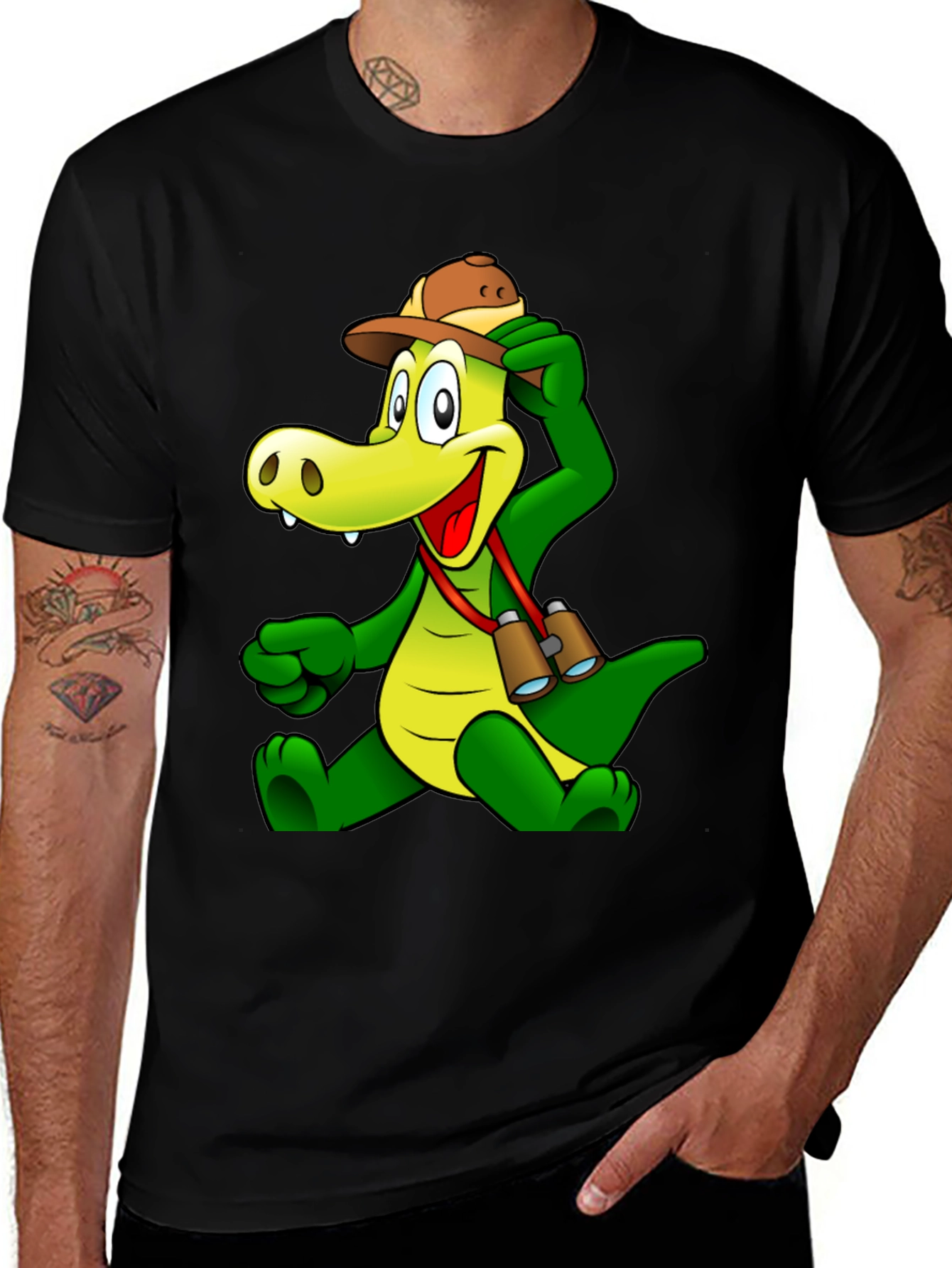 Variant 16 of Cartoon Crocodile T-Shirt - Fun Novelty Tee