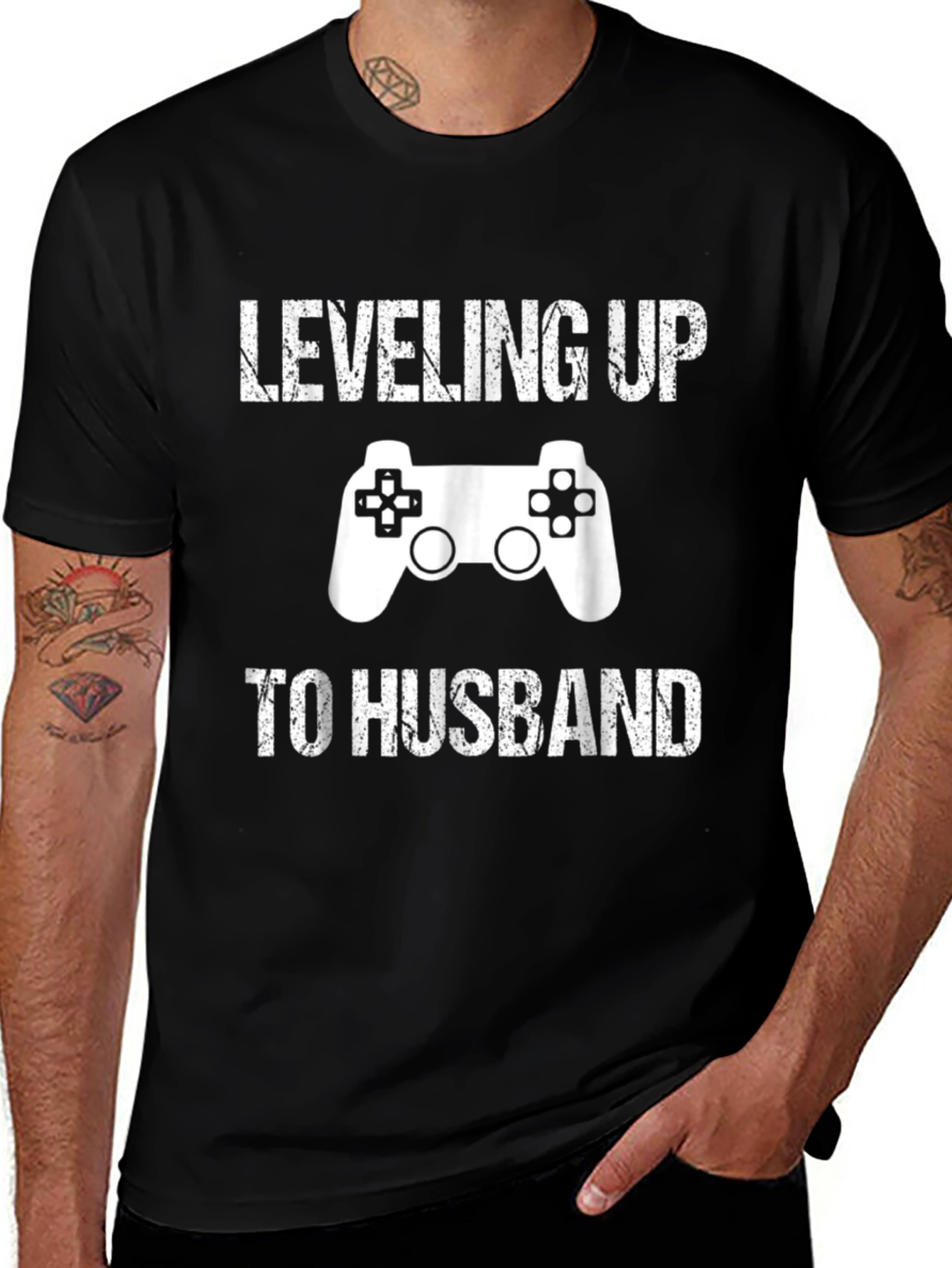 Variant 6 of Leveling Up To Husband Gamer T-Shirt