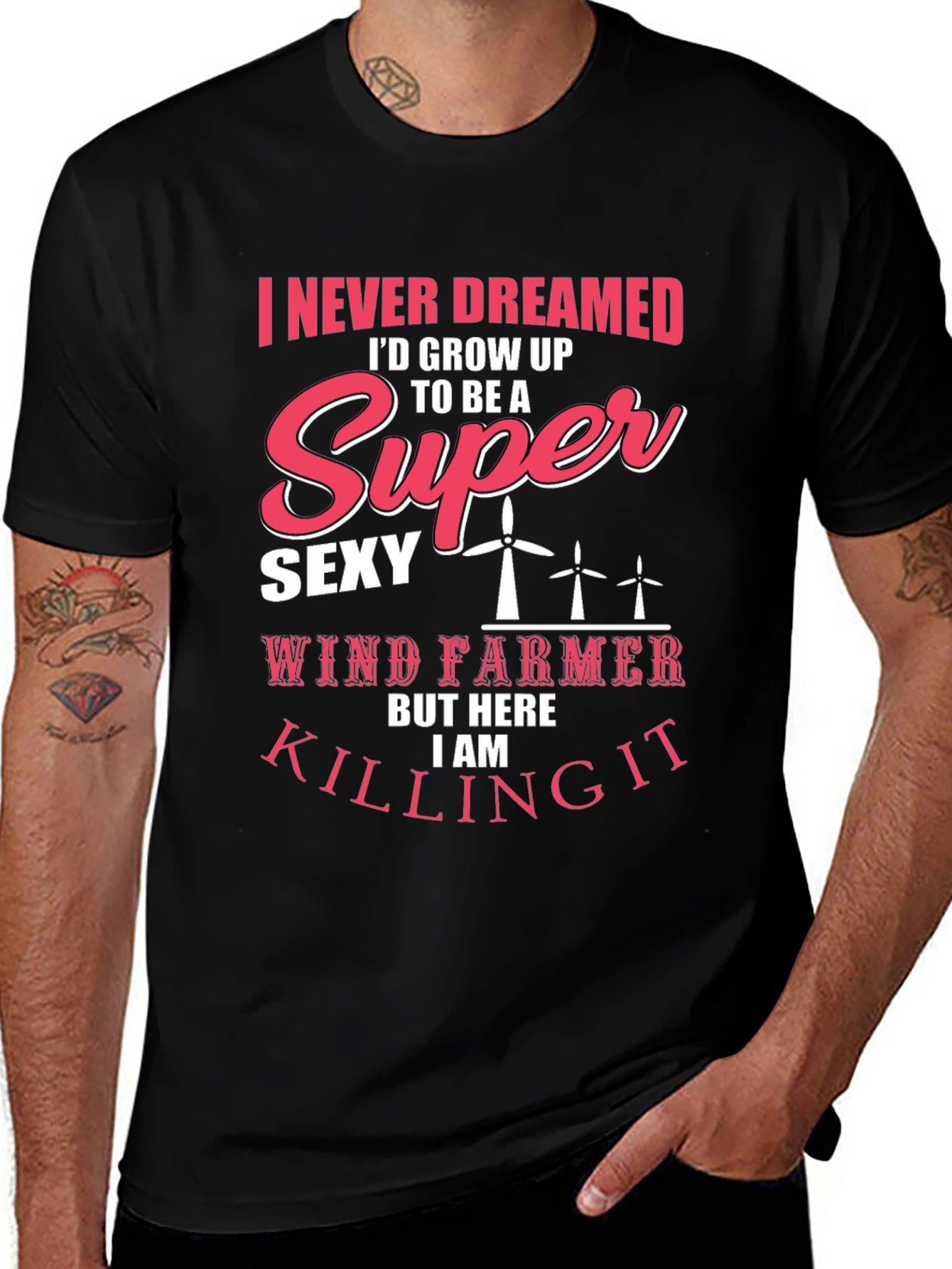 Variant 17 of Funny Sexy Wind Farmer T-Shirt